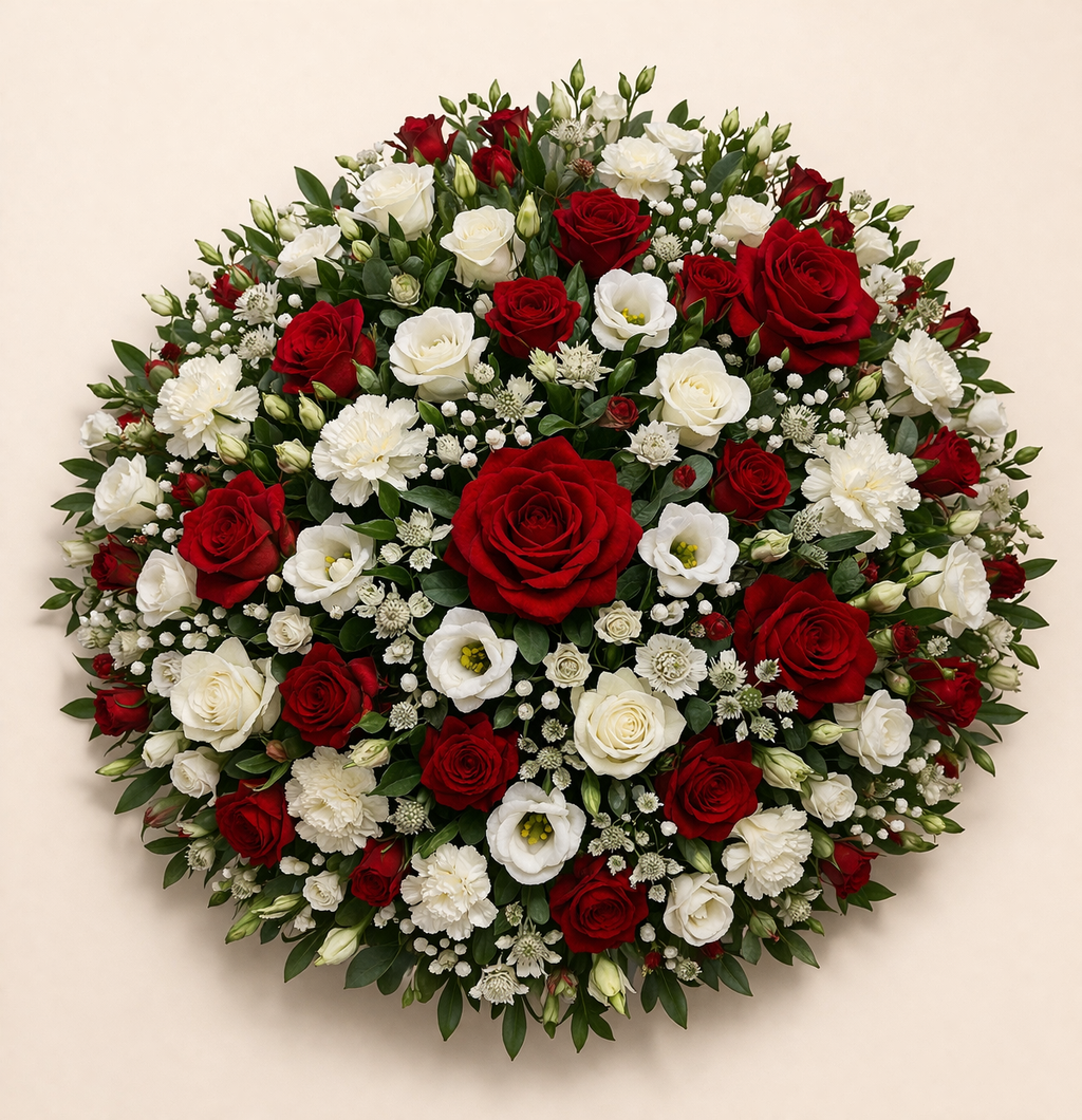 Mixed Posy Pad- Reds & Whites