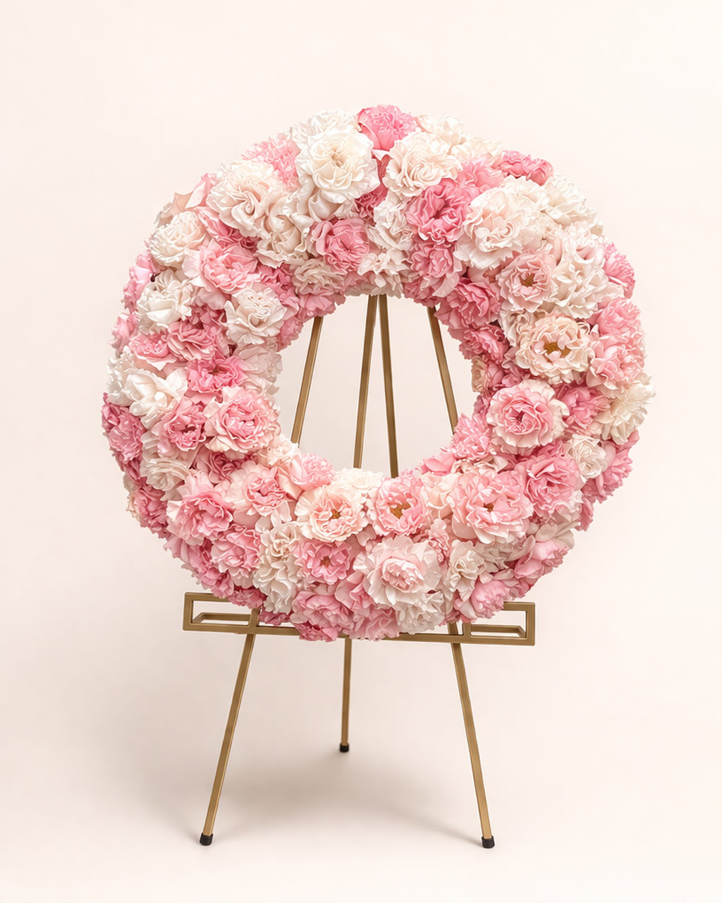 Modern Wreath - Pinks & Whites