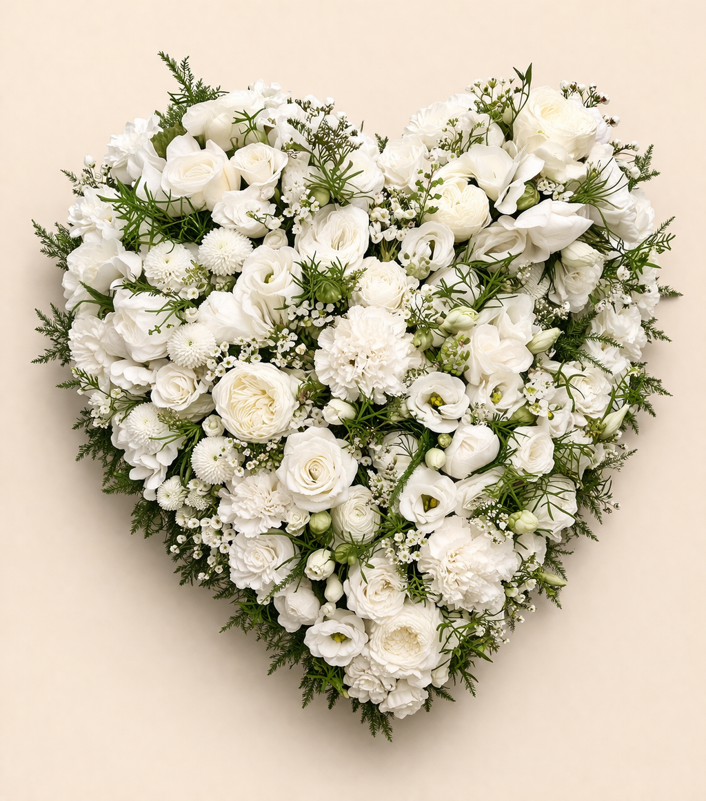 Mixed Heart - Modern Whites