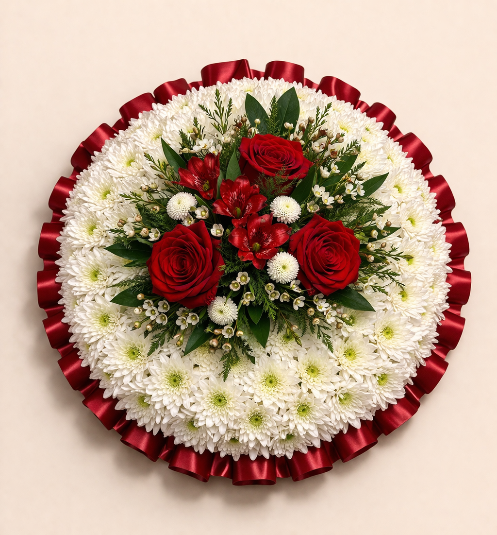 Based Posy Pad- Reds & Whites