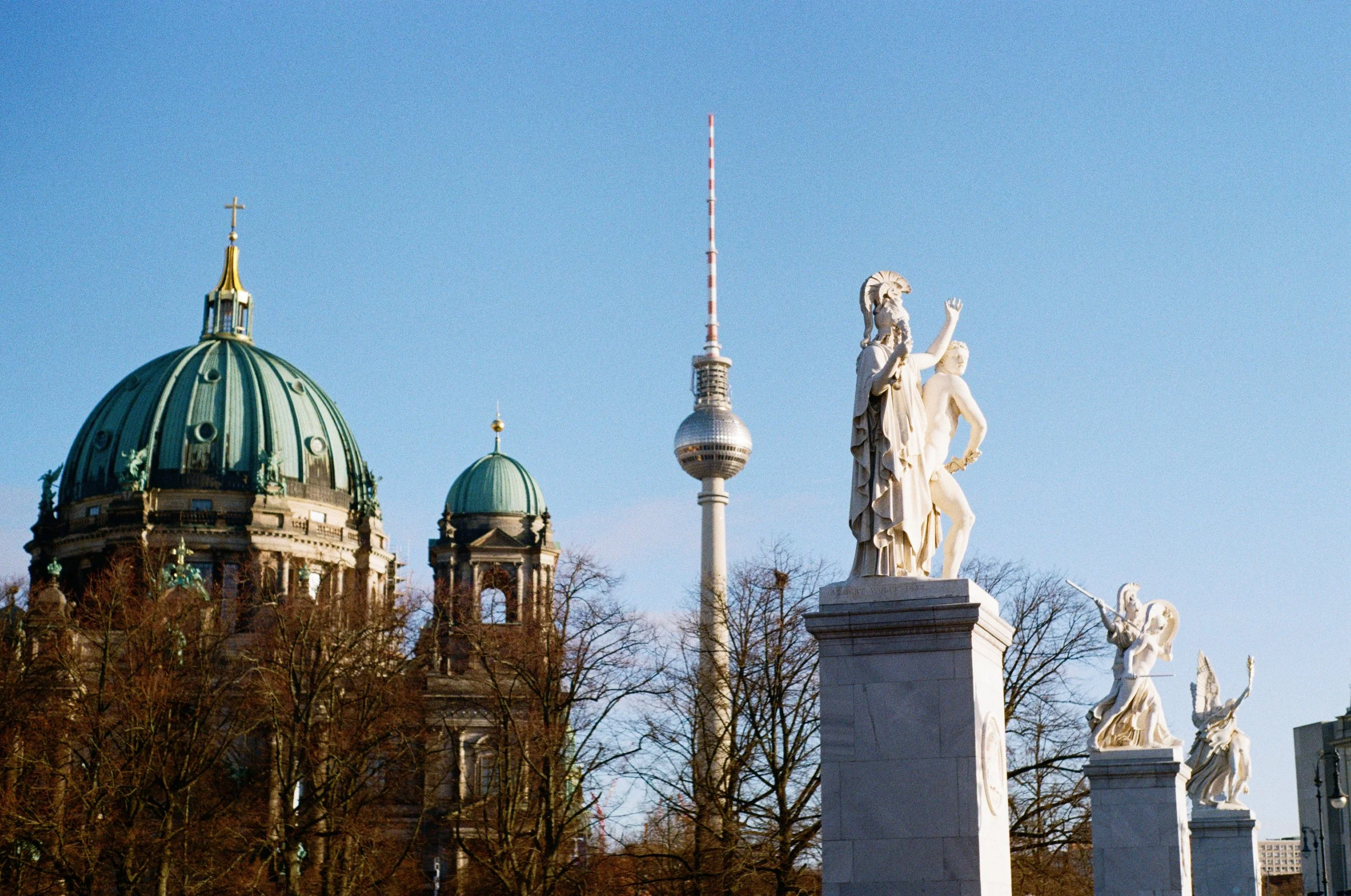 Berlin Cathedral with the TV tower in the background