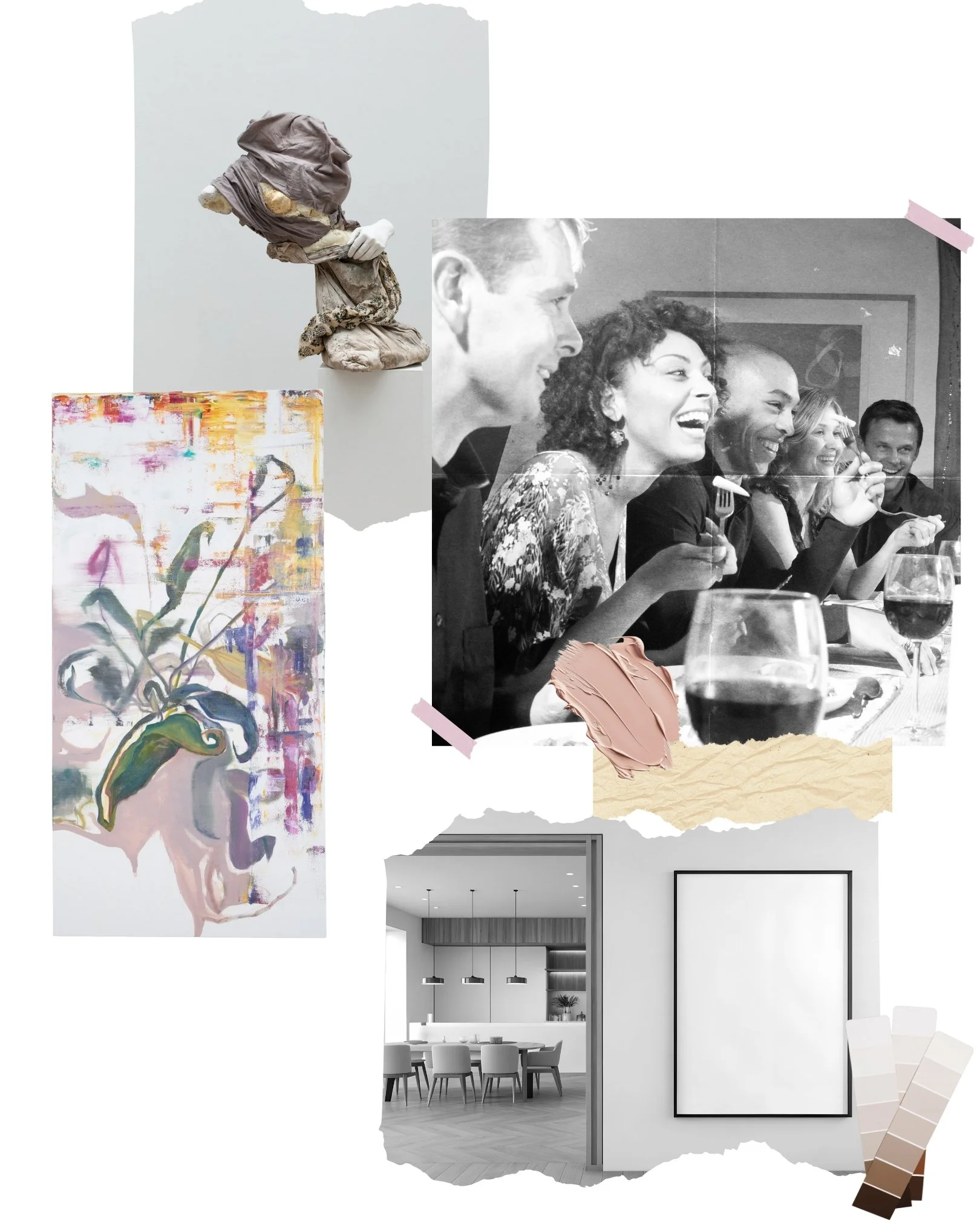 Art should feel like a conversation, not a test — graphic about making art more accessible for people intimidated by galleries or unsure how to buy art.