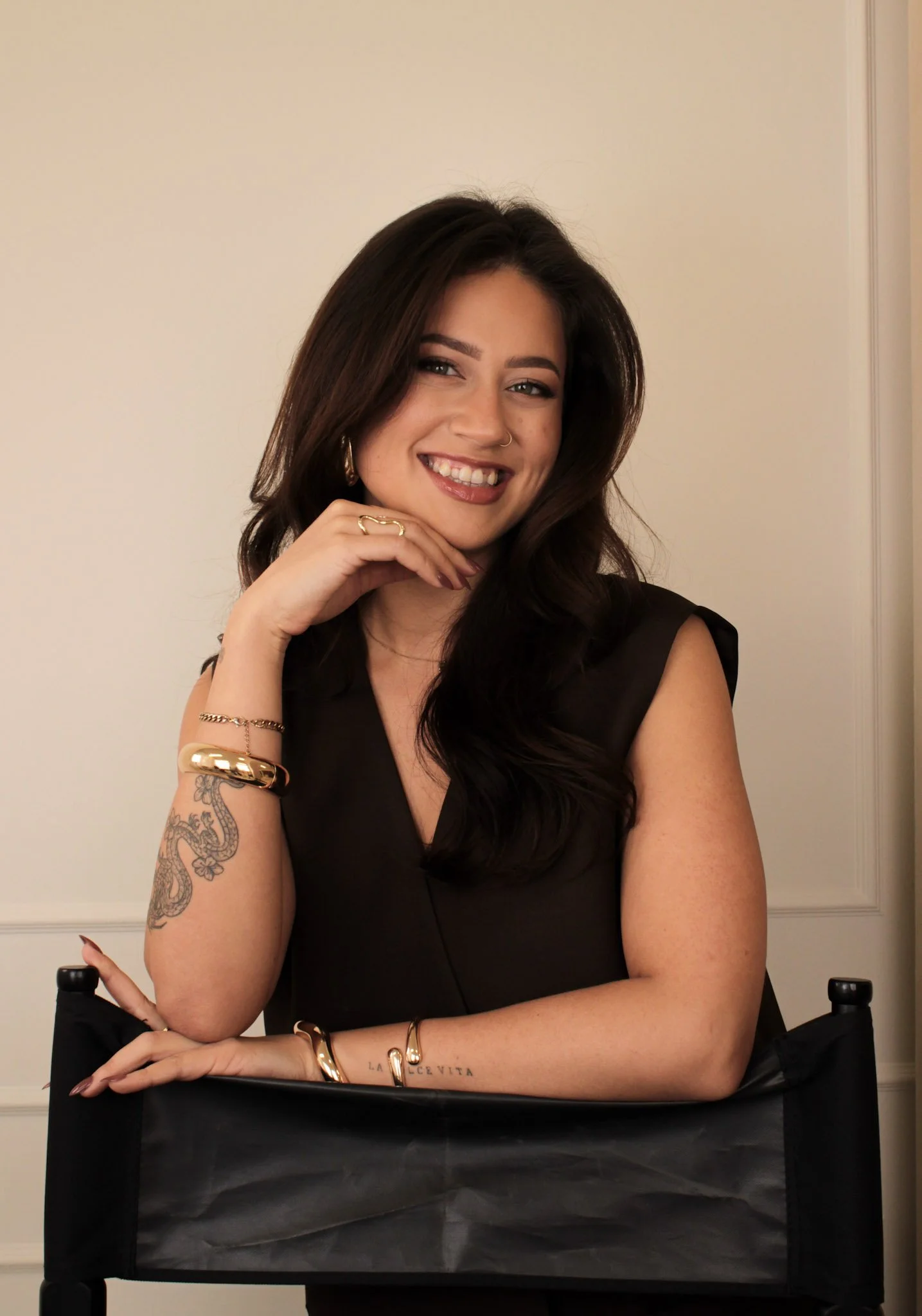 Bridal and special occasion makeup artist Eva Imeliana in her studio in the Netherlands and Italy