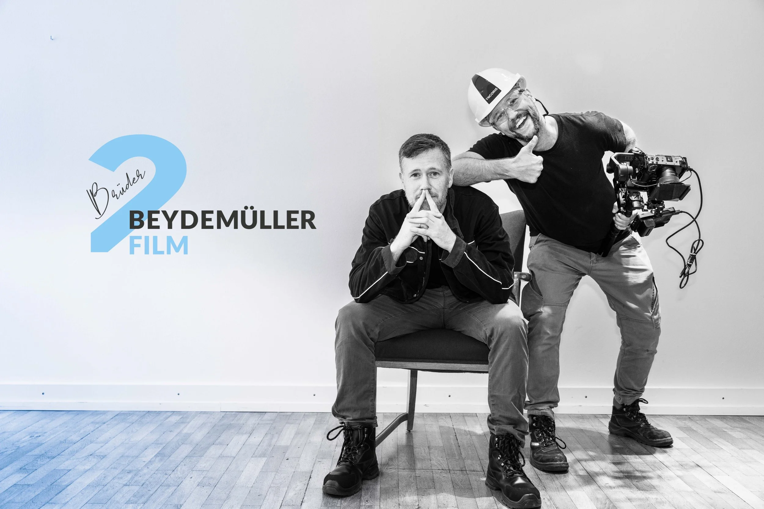 Jaco und Marvin Beydemüller im Chemiepark in Hürth. Industriefilme für Yncoris.