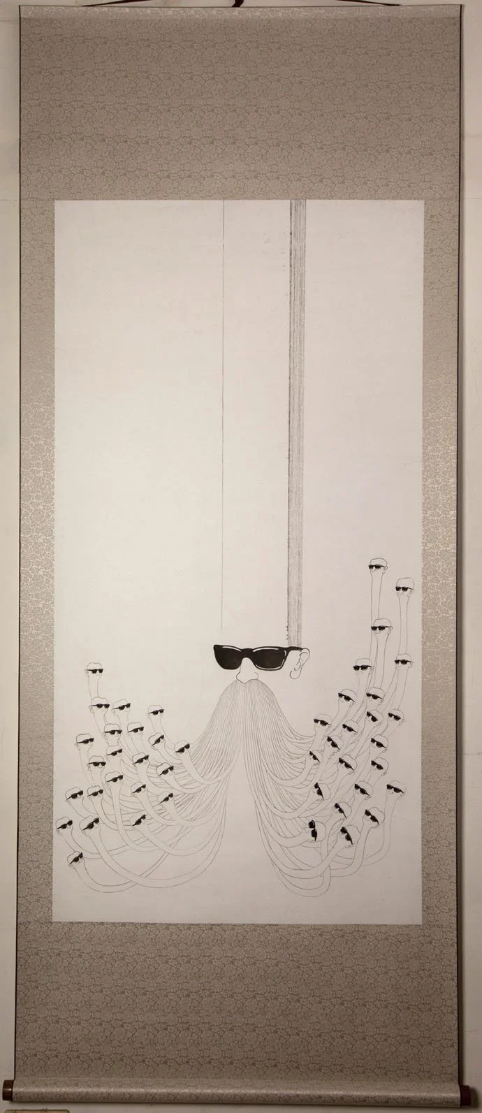鬍仙 Beard Immortal / Paper, ink, scroll / 135 x 69 cm / 2018