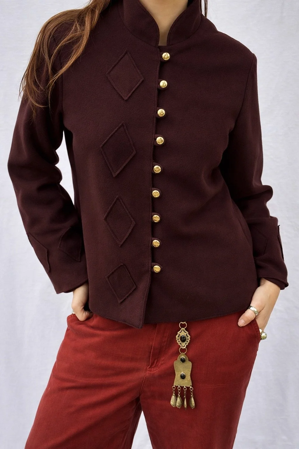 Brown vintage cotton jacket