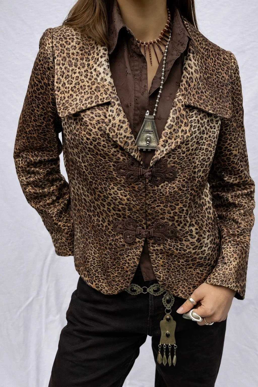 Vintage leopard Blazer