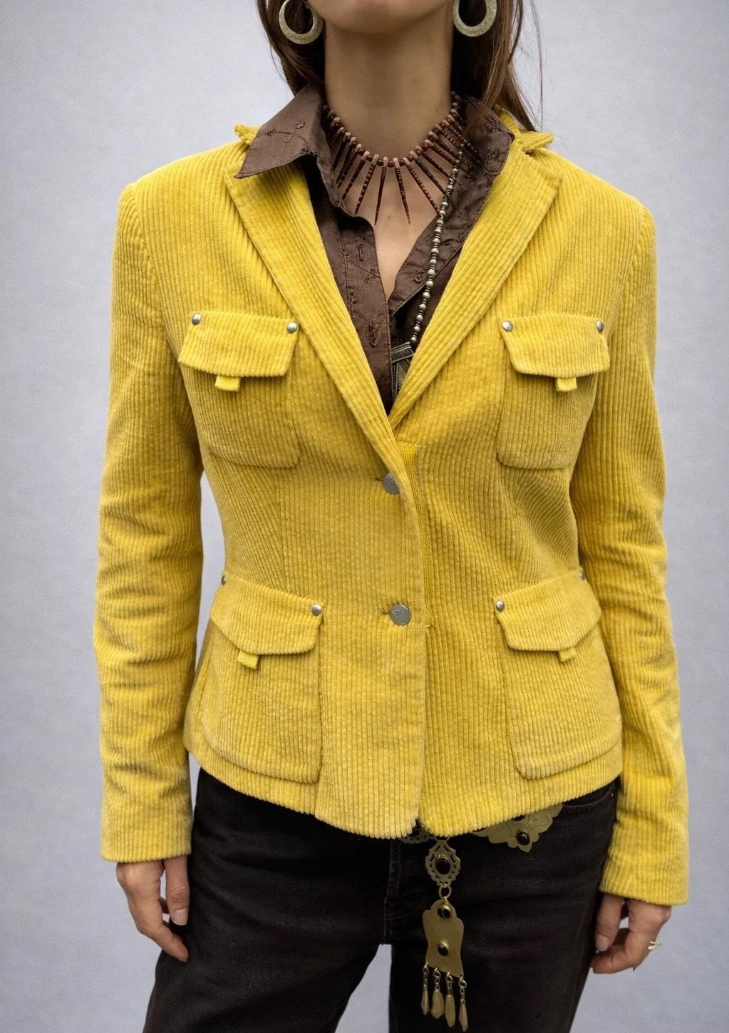 Yellow Curdoroy Jacket