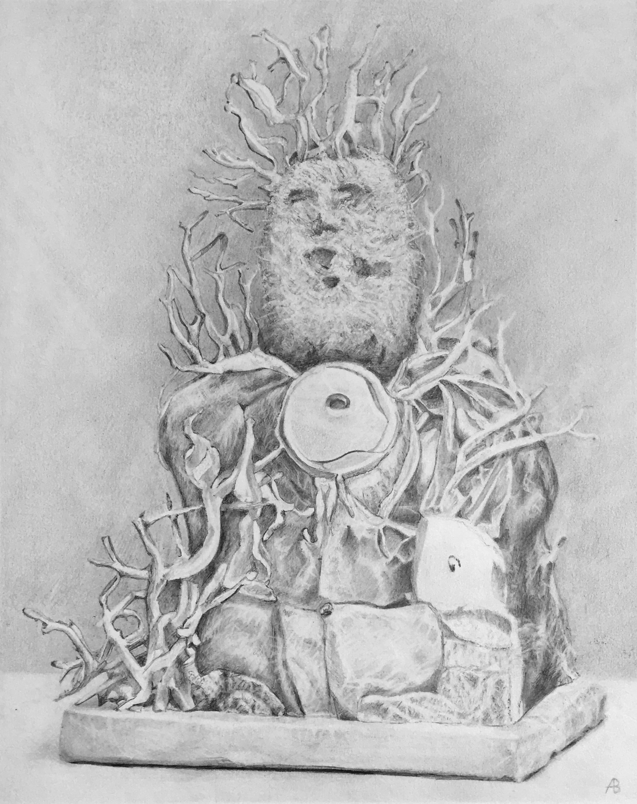 Potential histories in the making, pencil on paper, 20 x 30 cm