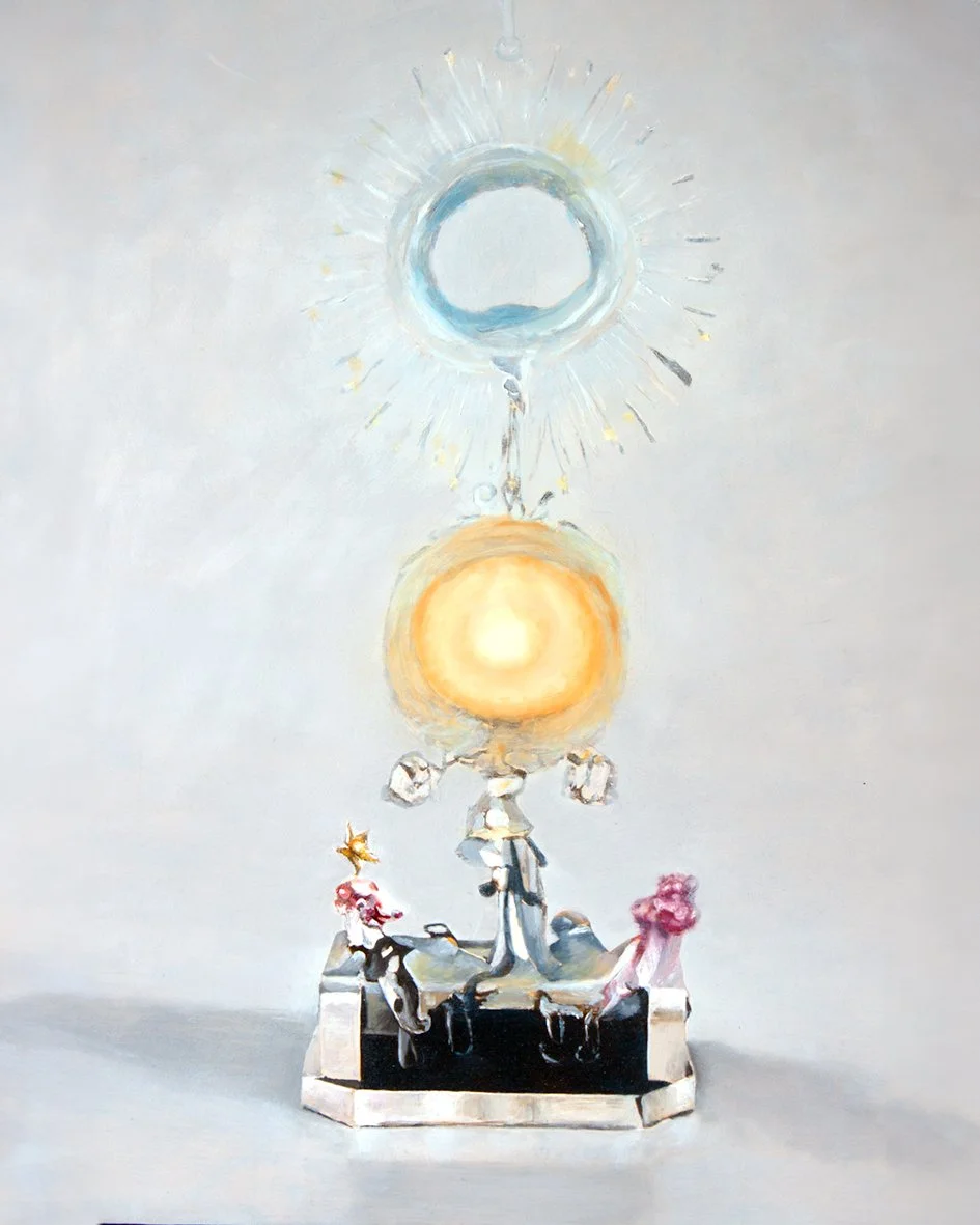 The lure of intensity, oil on plywood, 50 x 60 cm