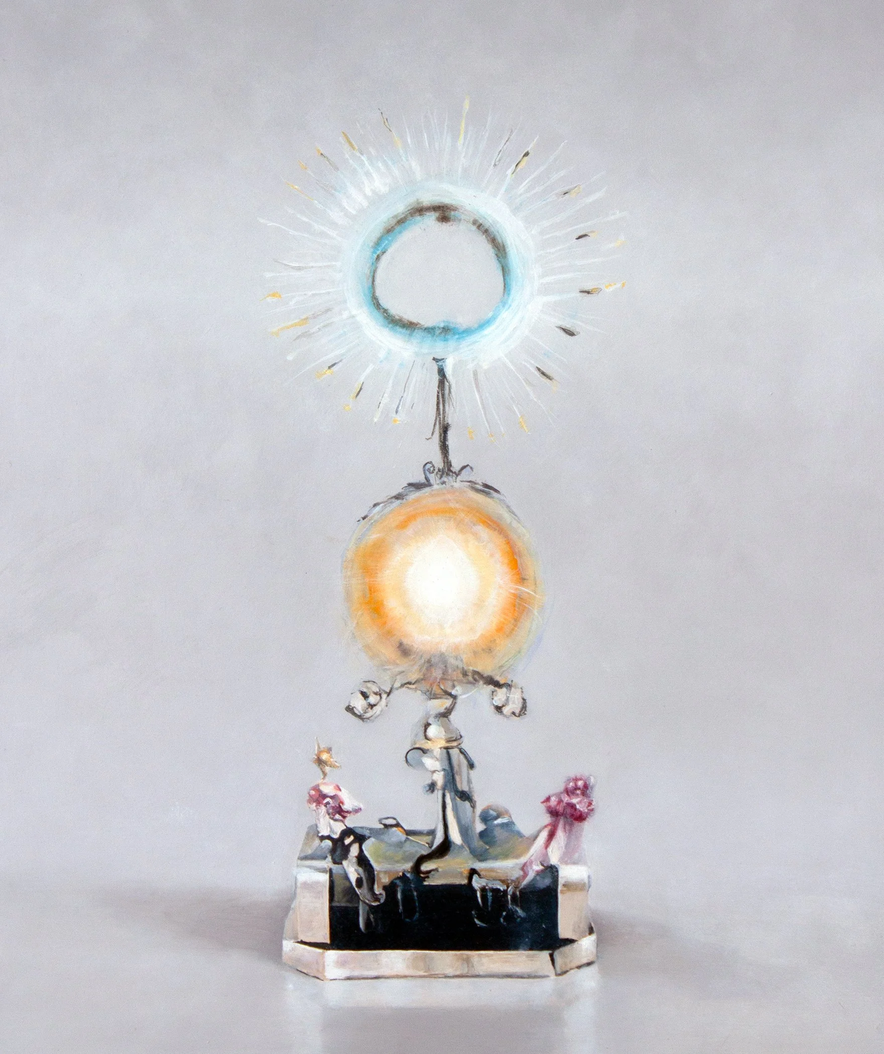 The lure of intensity, oil on plywood, 50 x 60 cm