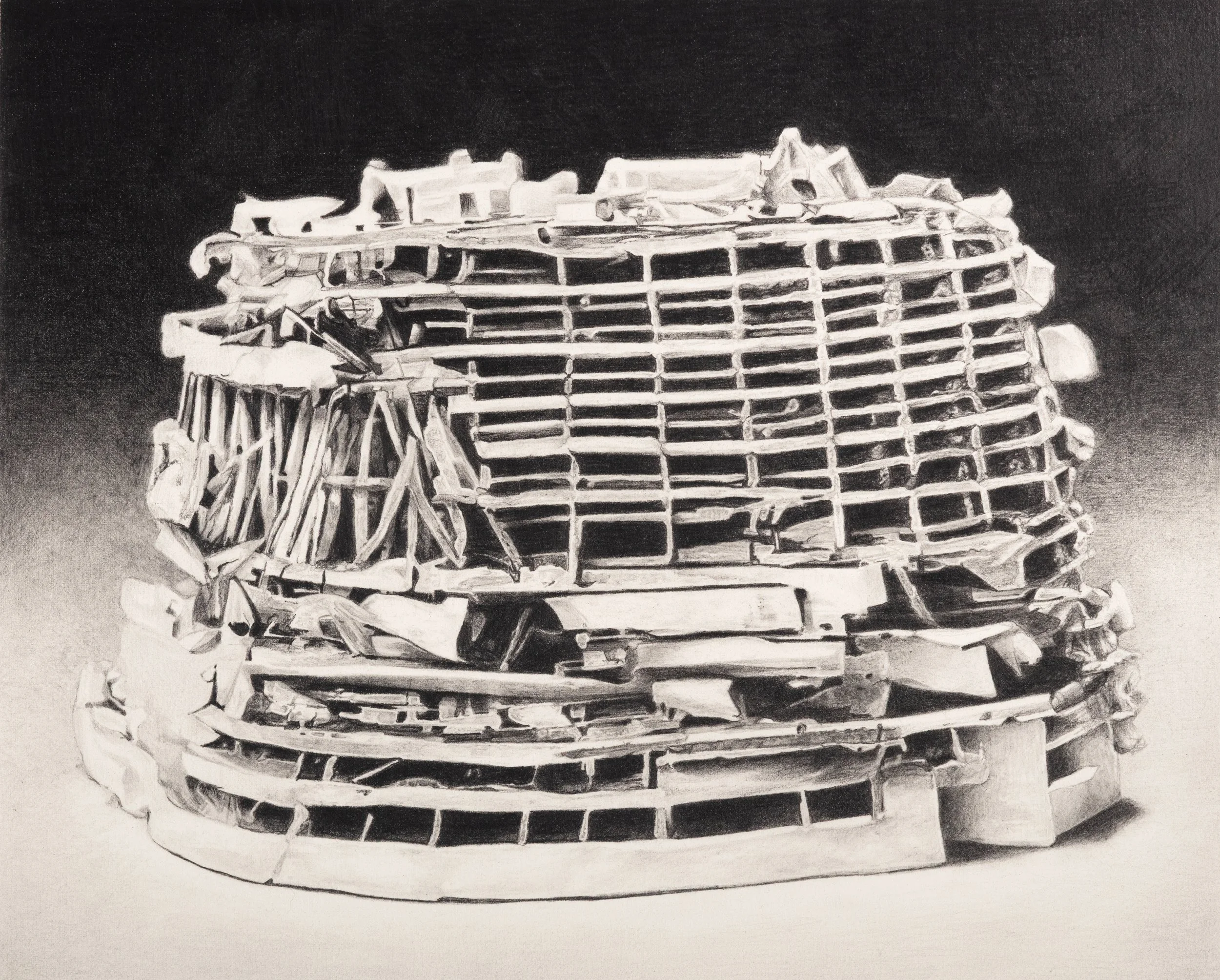 Tales of progress and ruin, pencil on paper, 24 x 32 cm