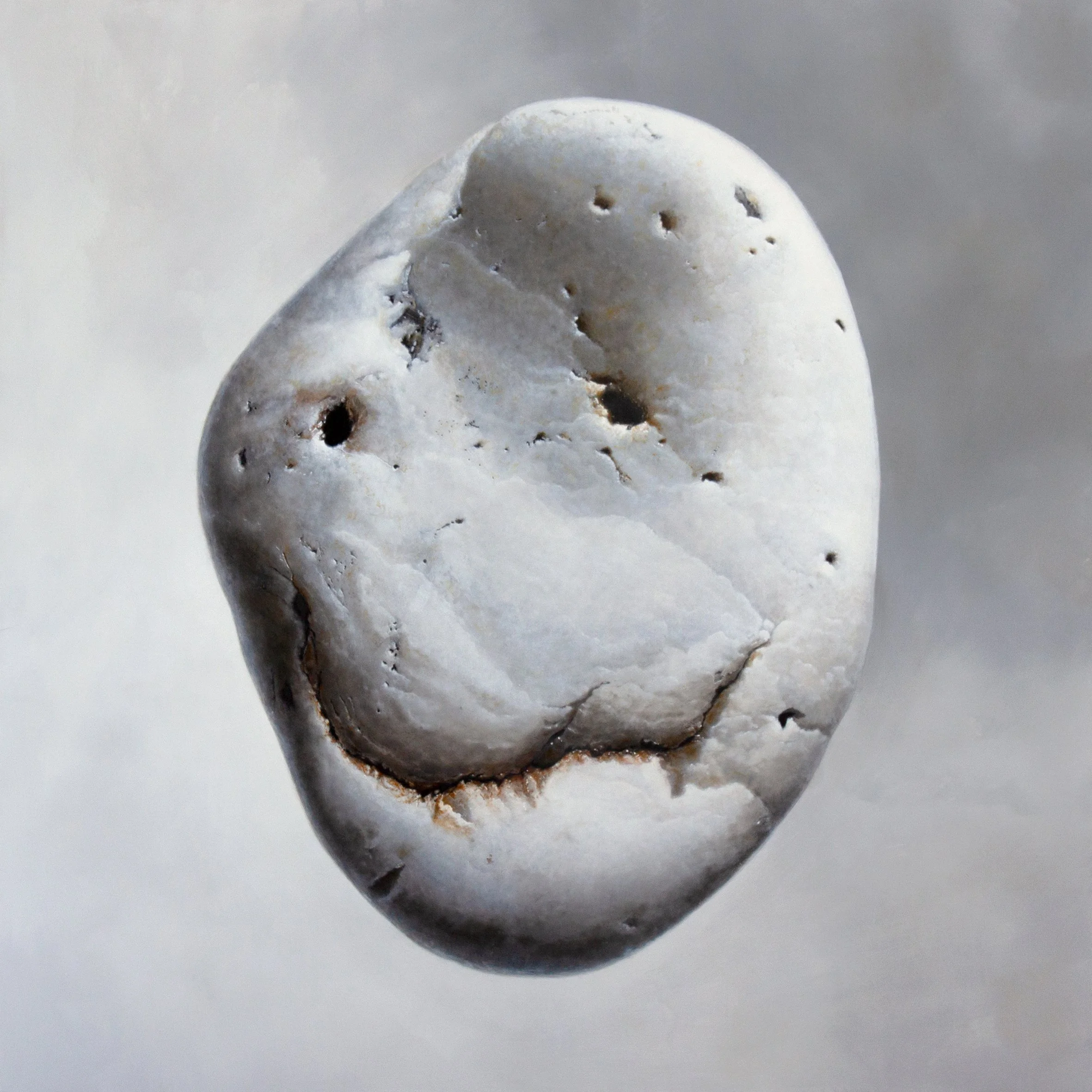 Each one a word spoken, oil on plywood, 122 x 122 cm