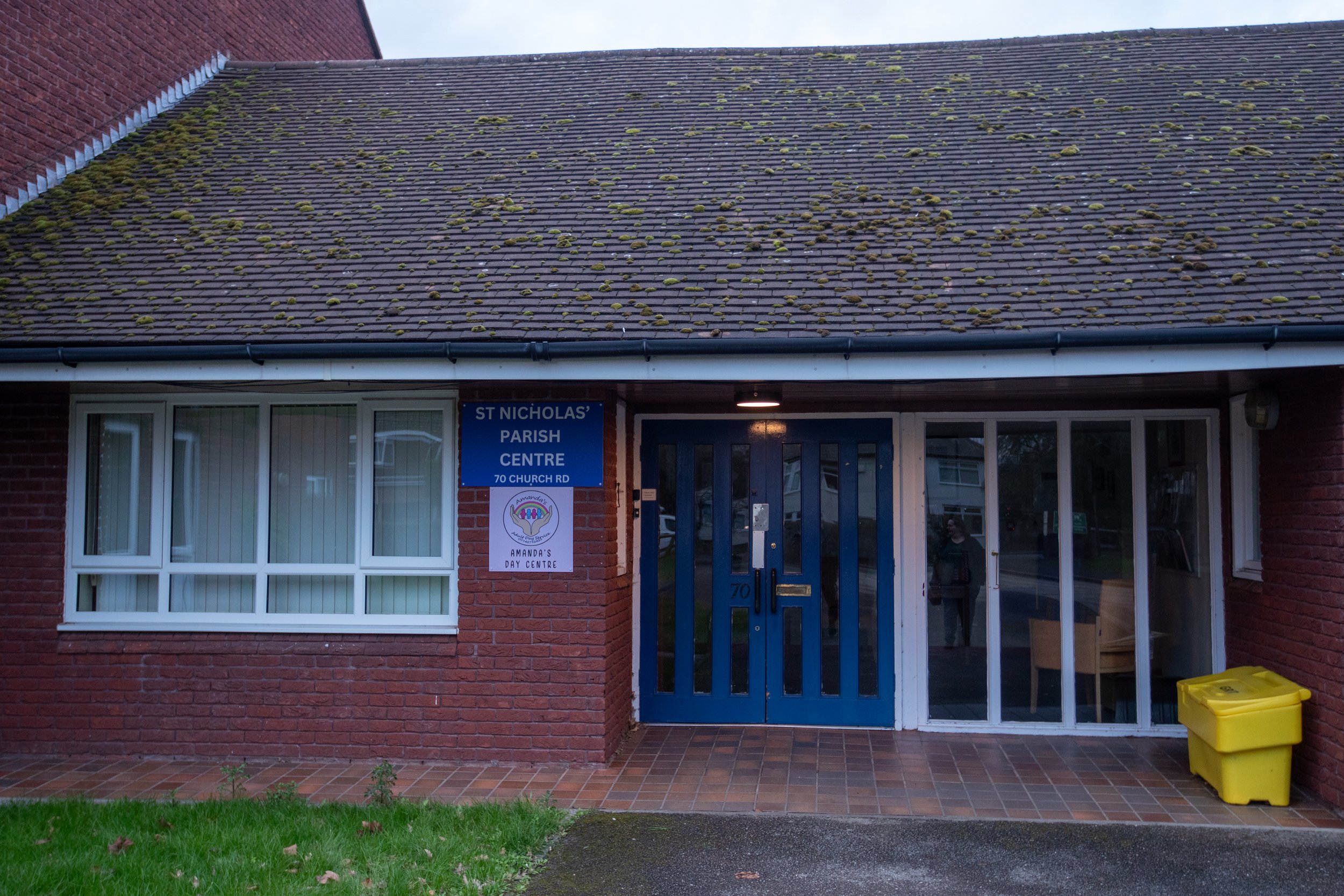 The entrance of St. Nicholas Parish Centre.