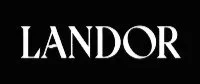 The word 'LANDOR' in white font on a black background.