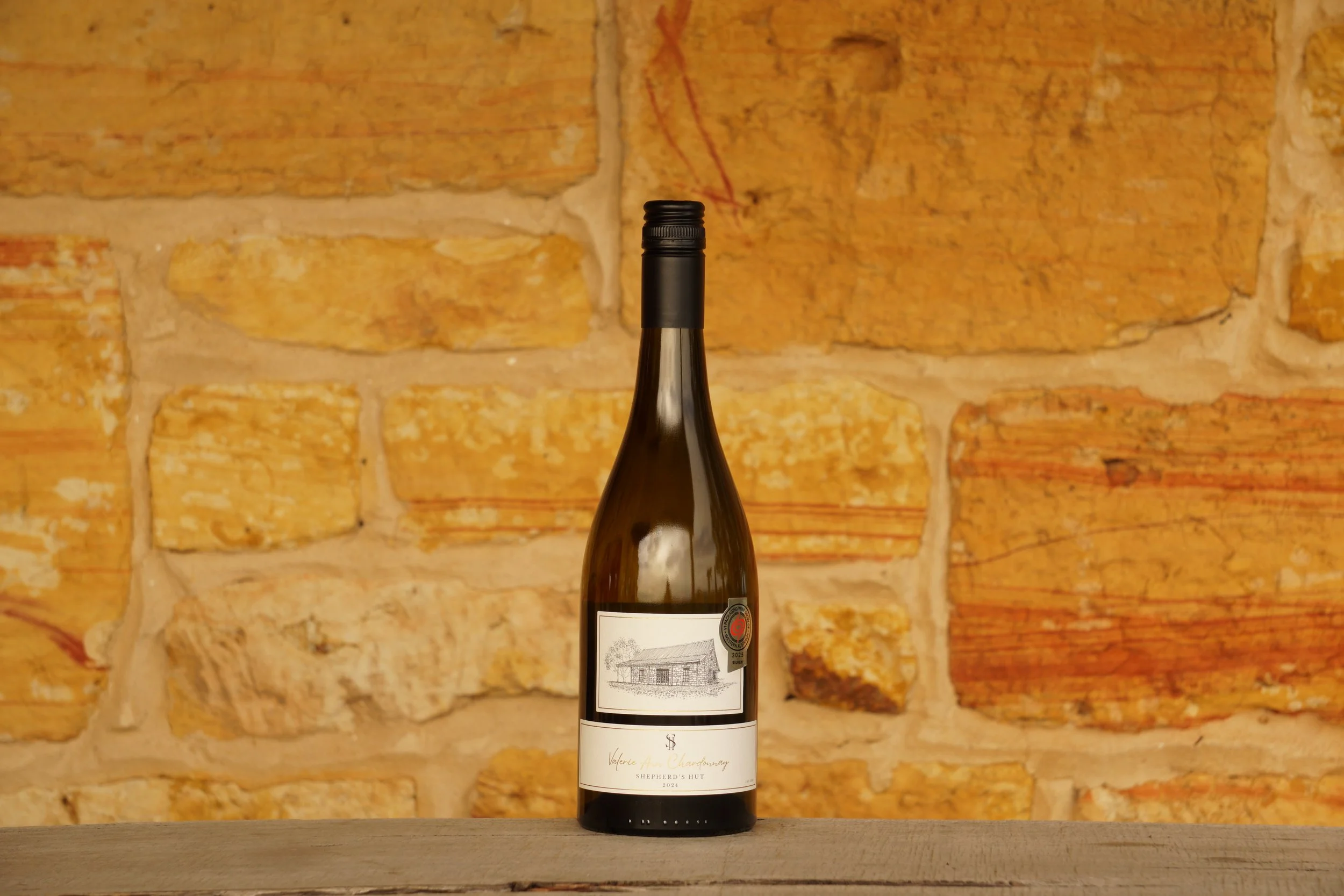 Shepherds Hut_Porongurup_Valerie Ann Chardonnay_reserve_2024_boutique_family owned_single vineyard_cool climate_award winning_white wine_western australia_great southern_heritage series_front label