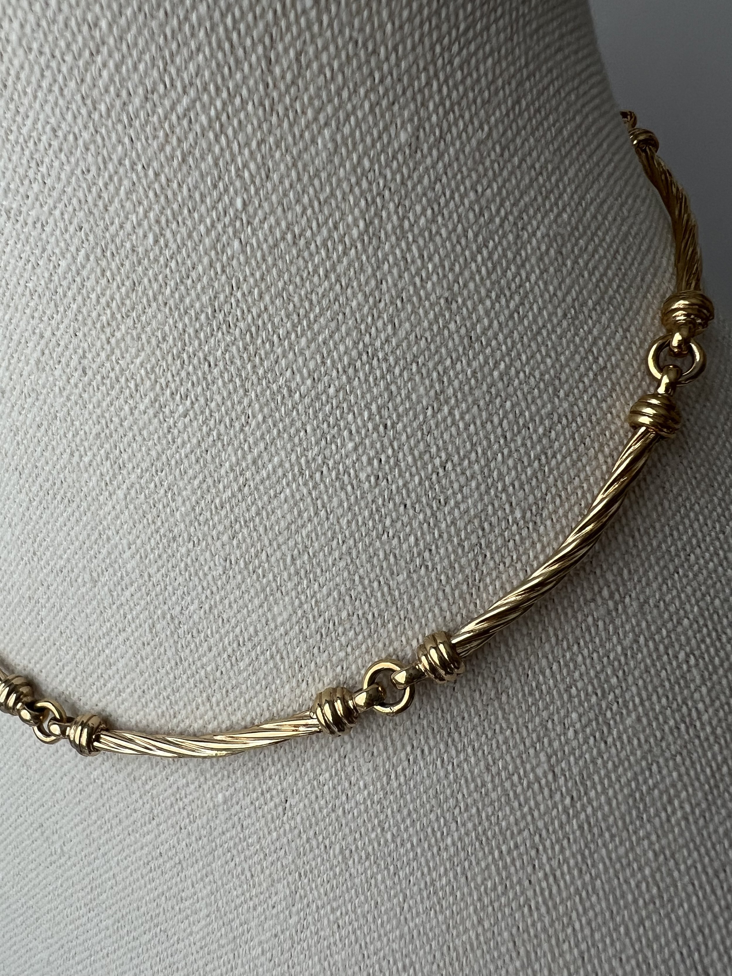 Christian Dior Gold-Plated Knot Chain
