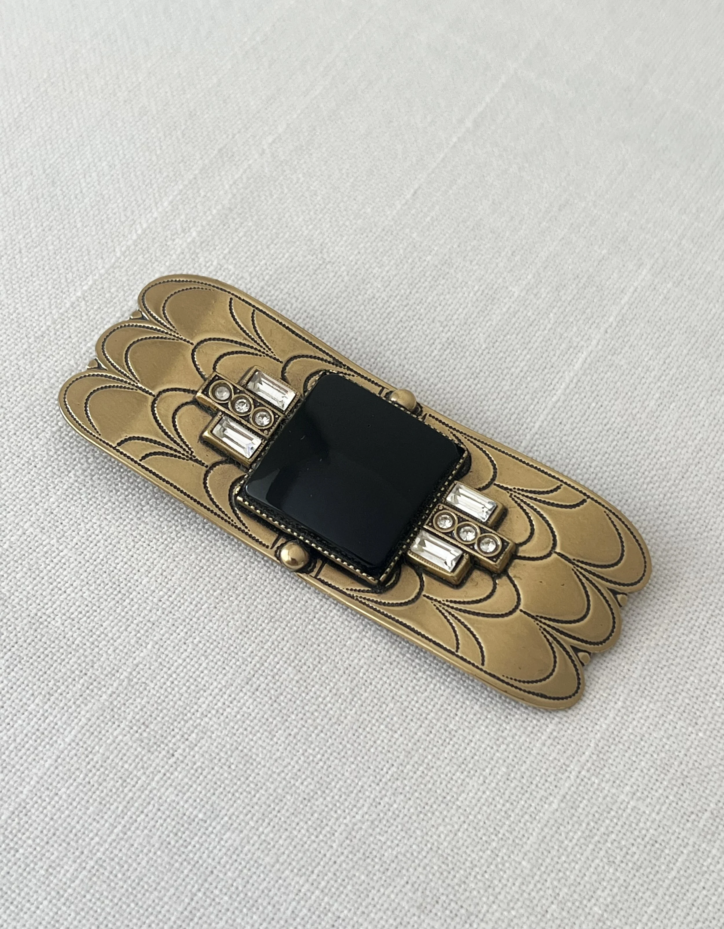 Art Deco Revival Bar Brooch By Liberty London