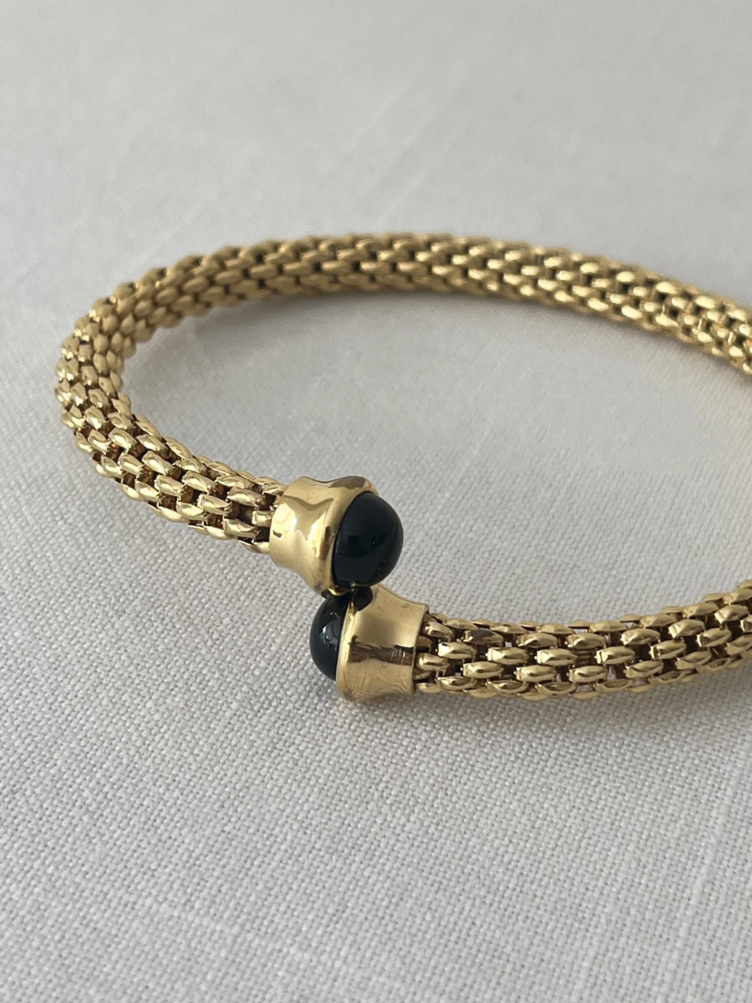 1980s GOLD MESH BYPASS BANGLE CLOSE UP.jpeg
