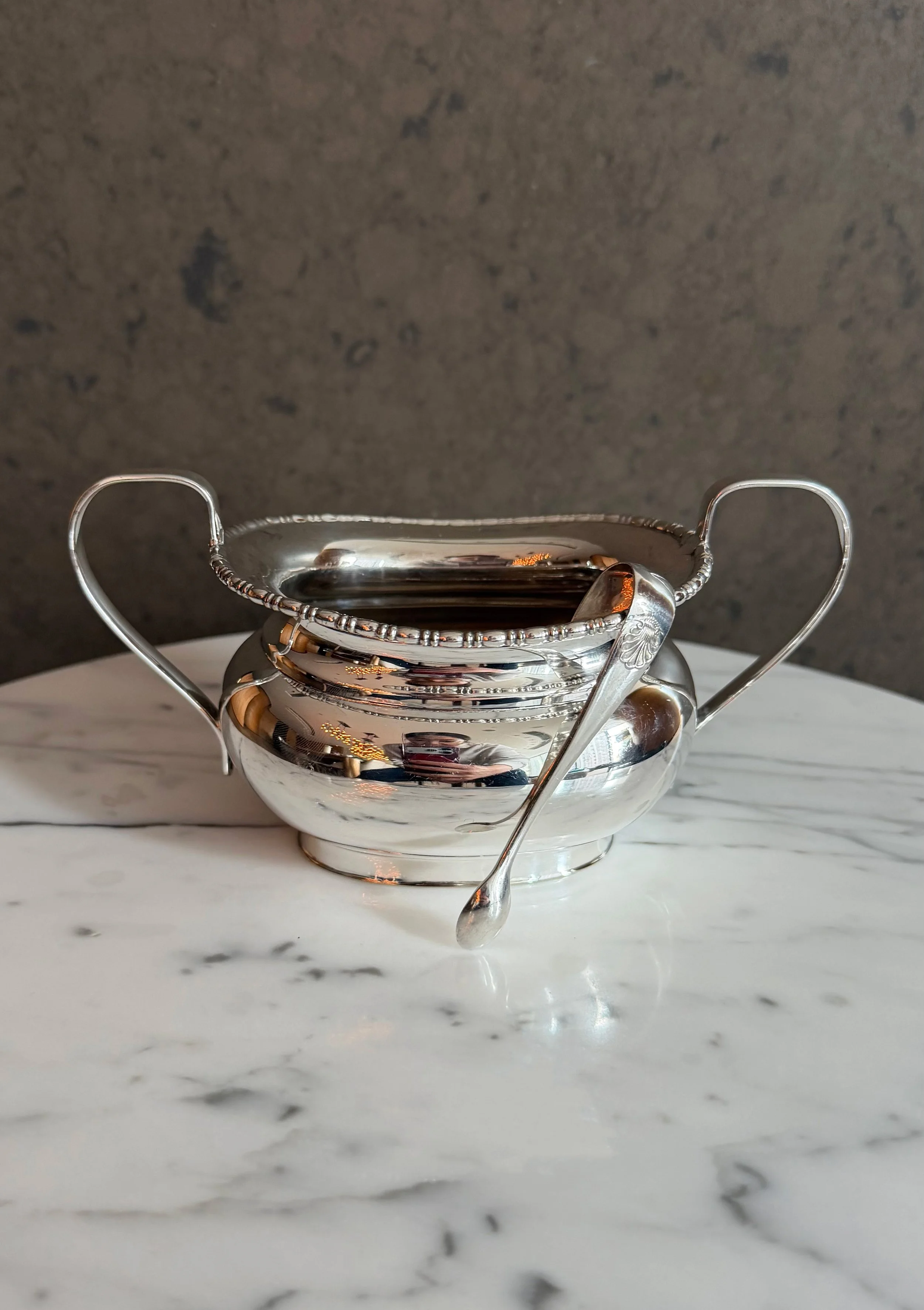 Edwardian Twin Handled Sugar Bowl