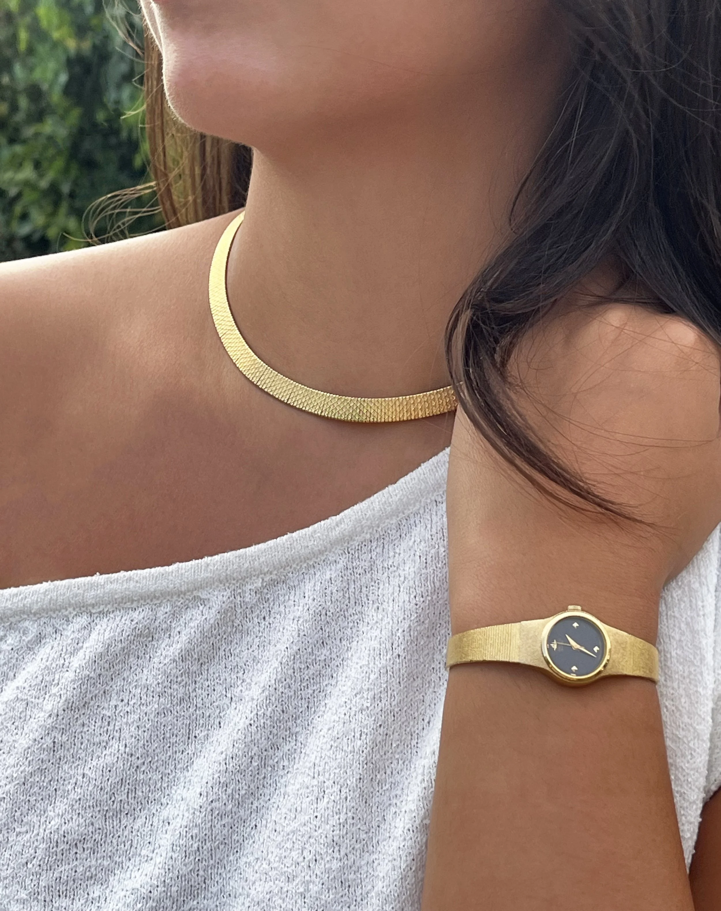 1980s Napier Gold Plated Collar
