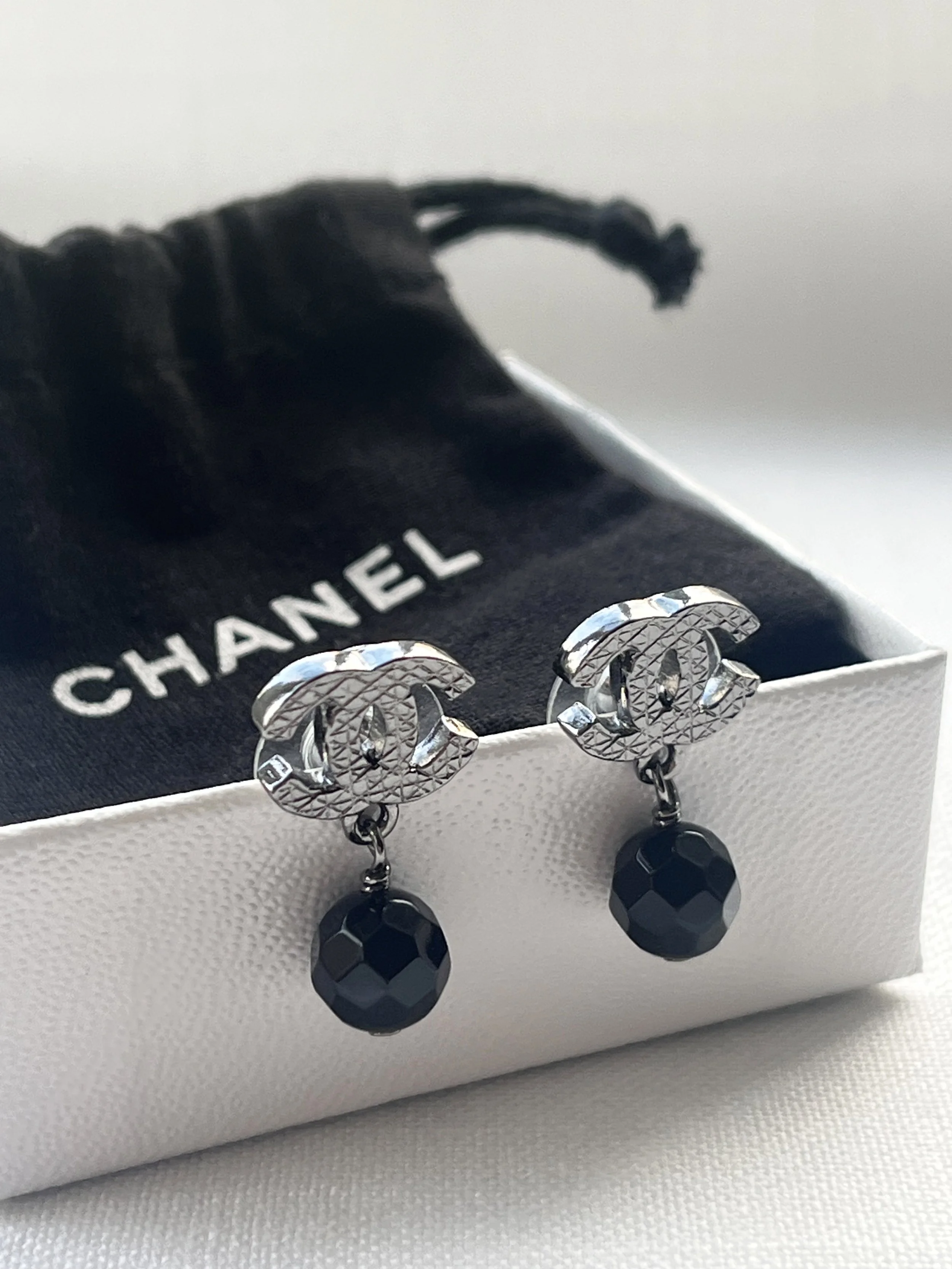 Iconic Chanel Monogrammed Earrings