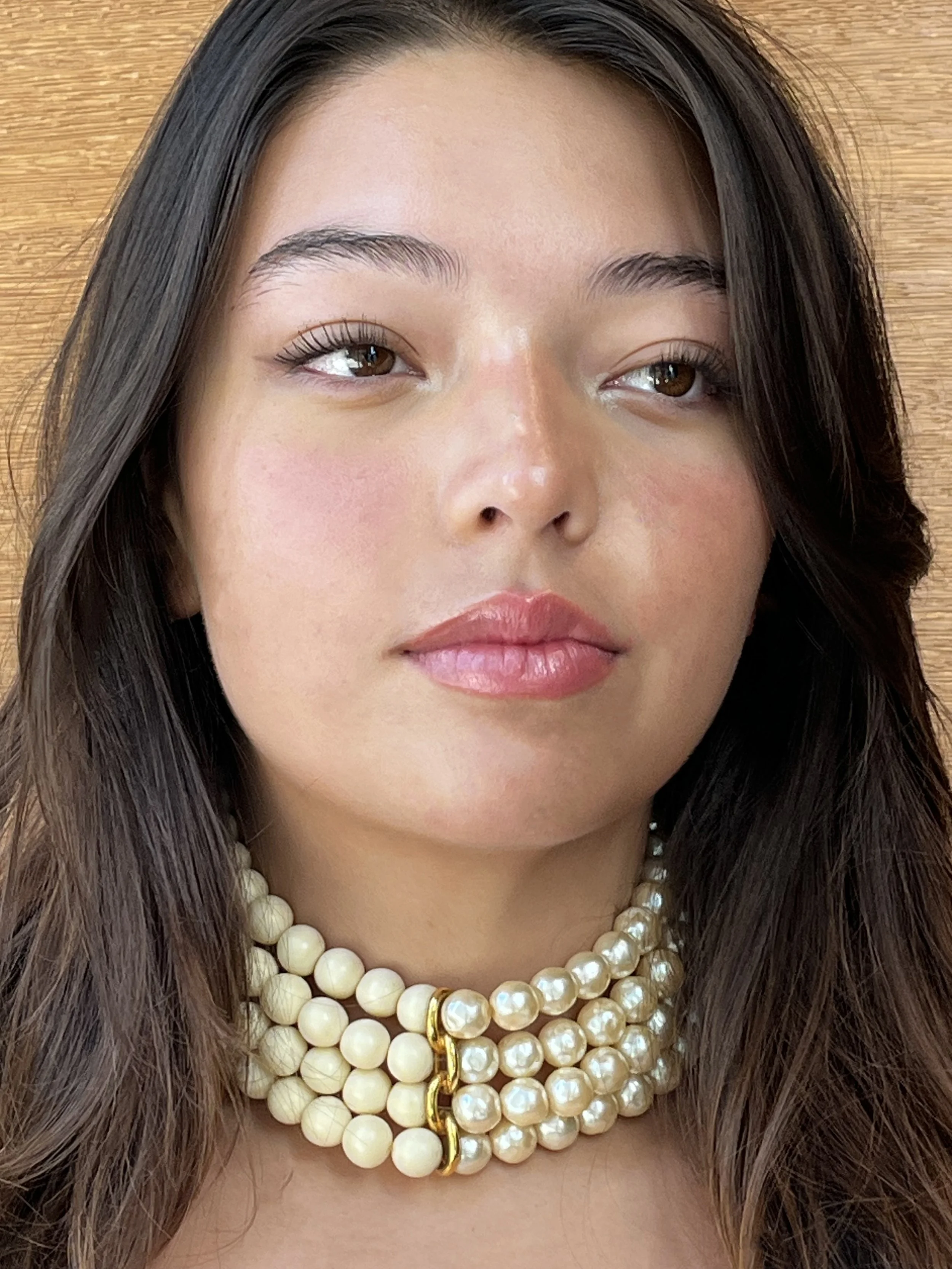 Karl Lagerfeld Chanel Pearl Resin Choker