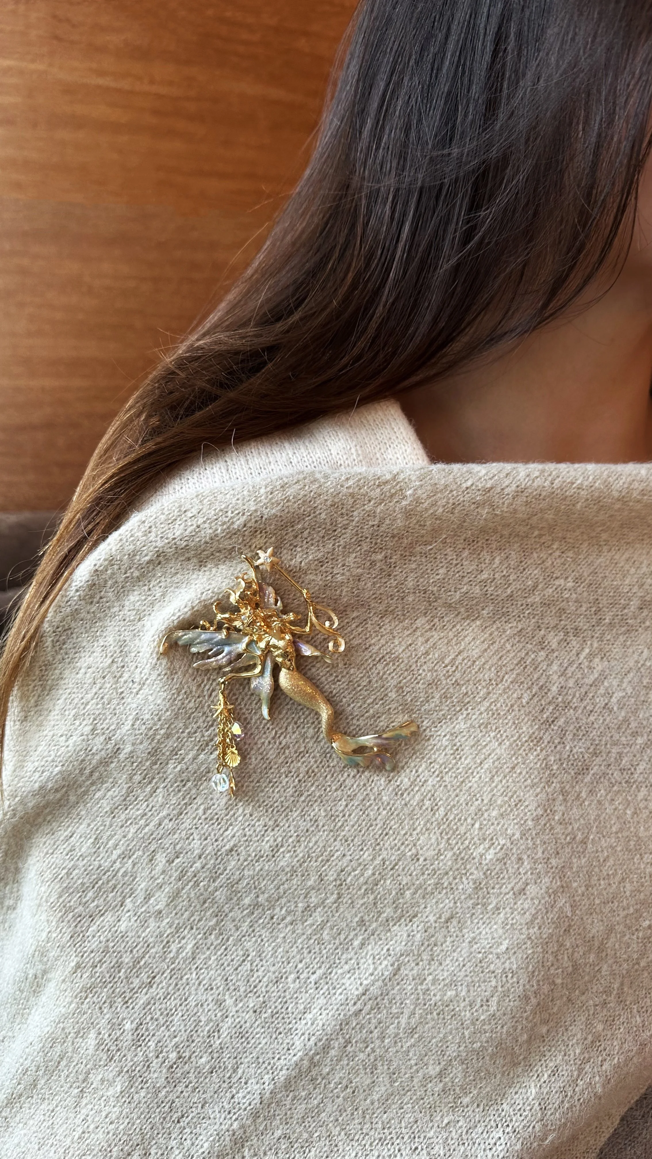 1990s Kirks Folly Mermaid Brooch