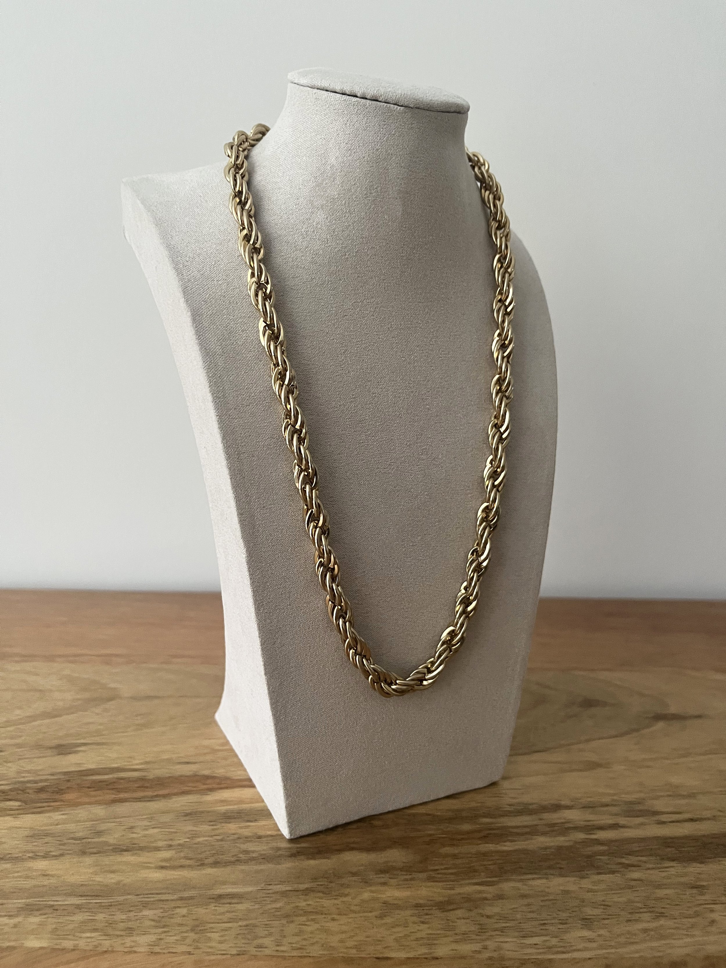 Italian VIntage Gold Rope Chain