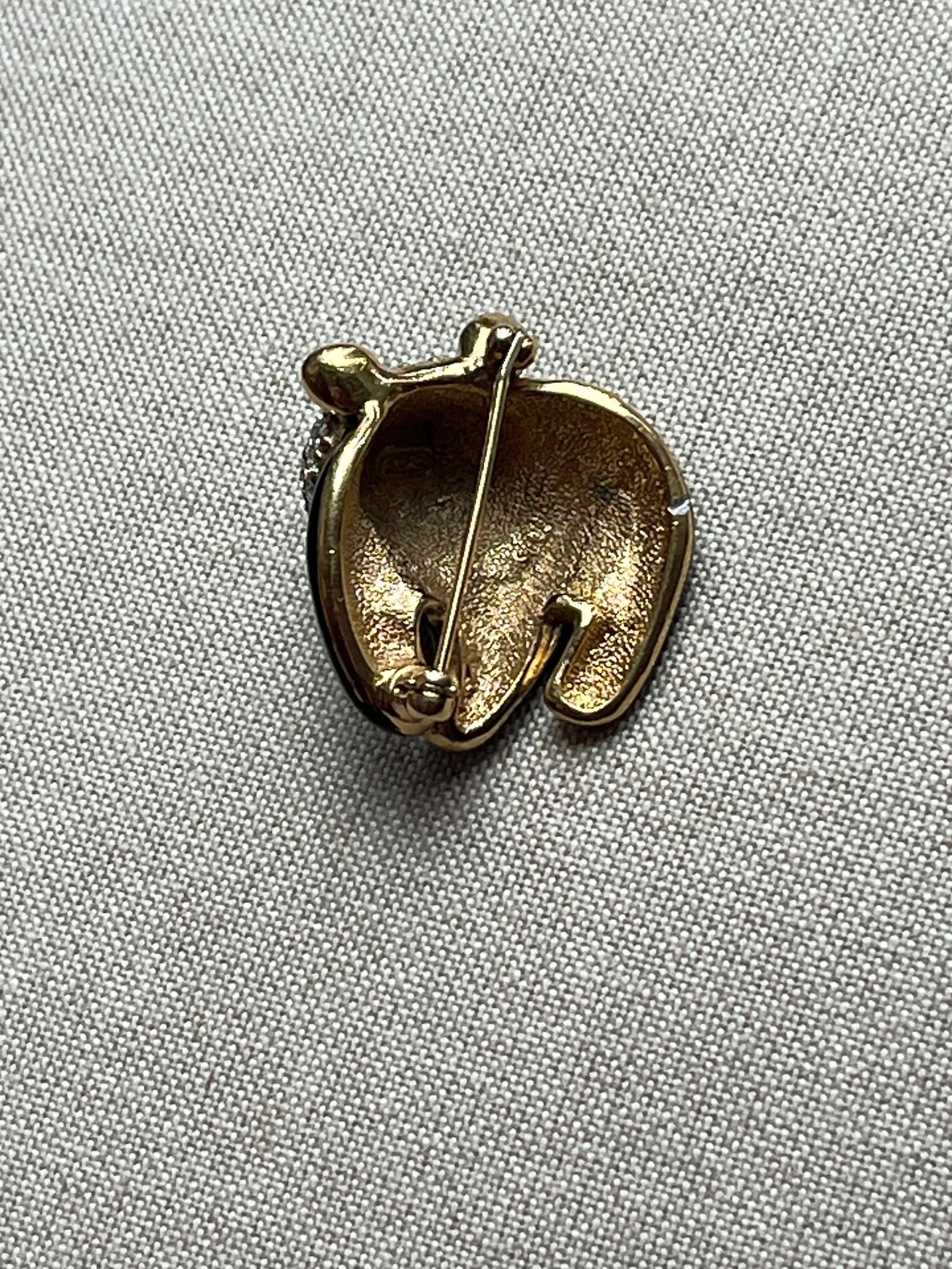 Attwood & Sawyer Panda Brooch Pin Back