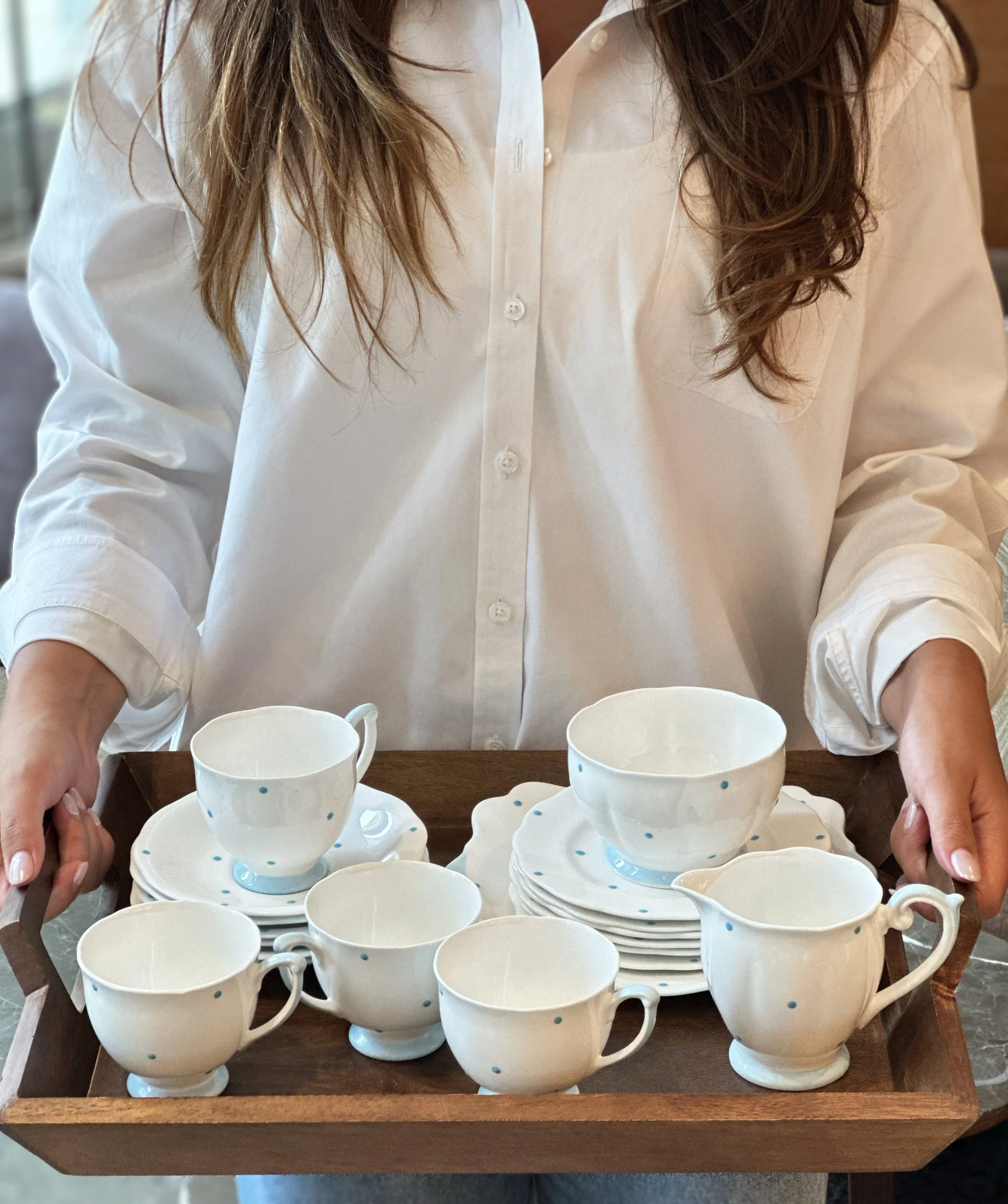 1930s Bell China Polka Dot Tea Set