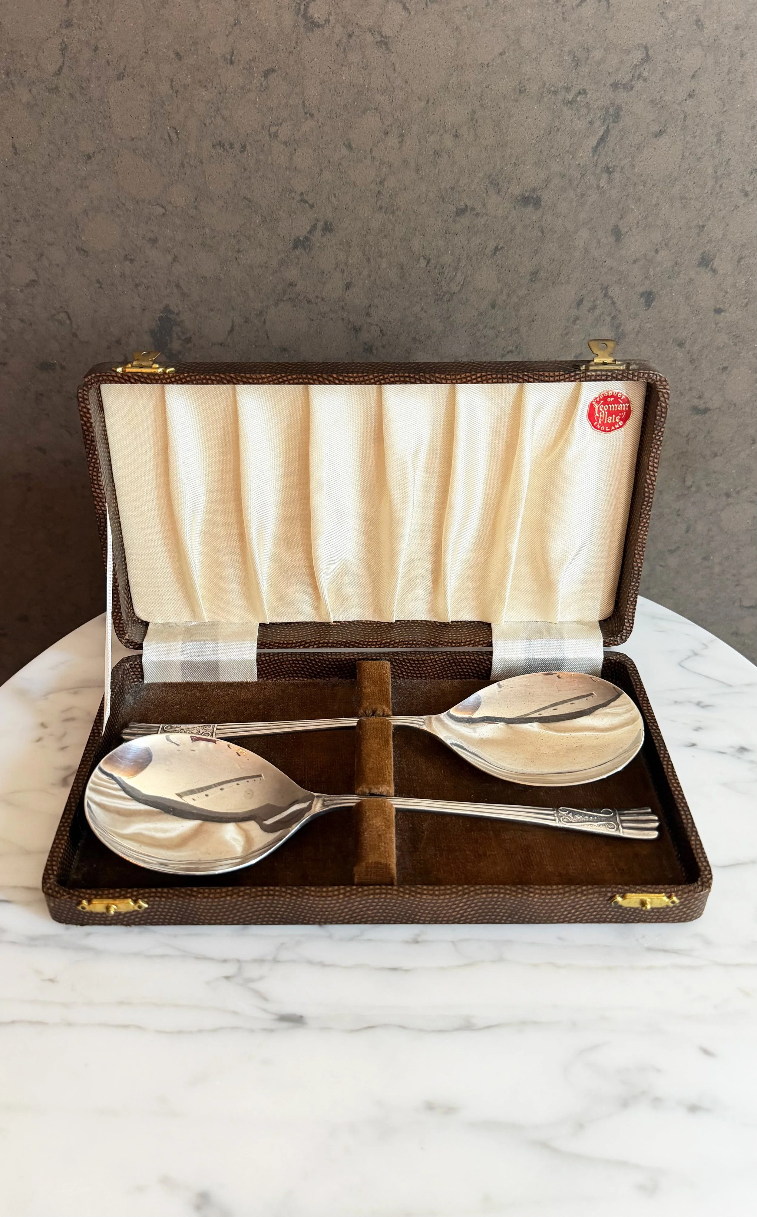 Yeoman Silver-Plated Salad Servers