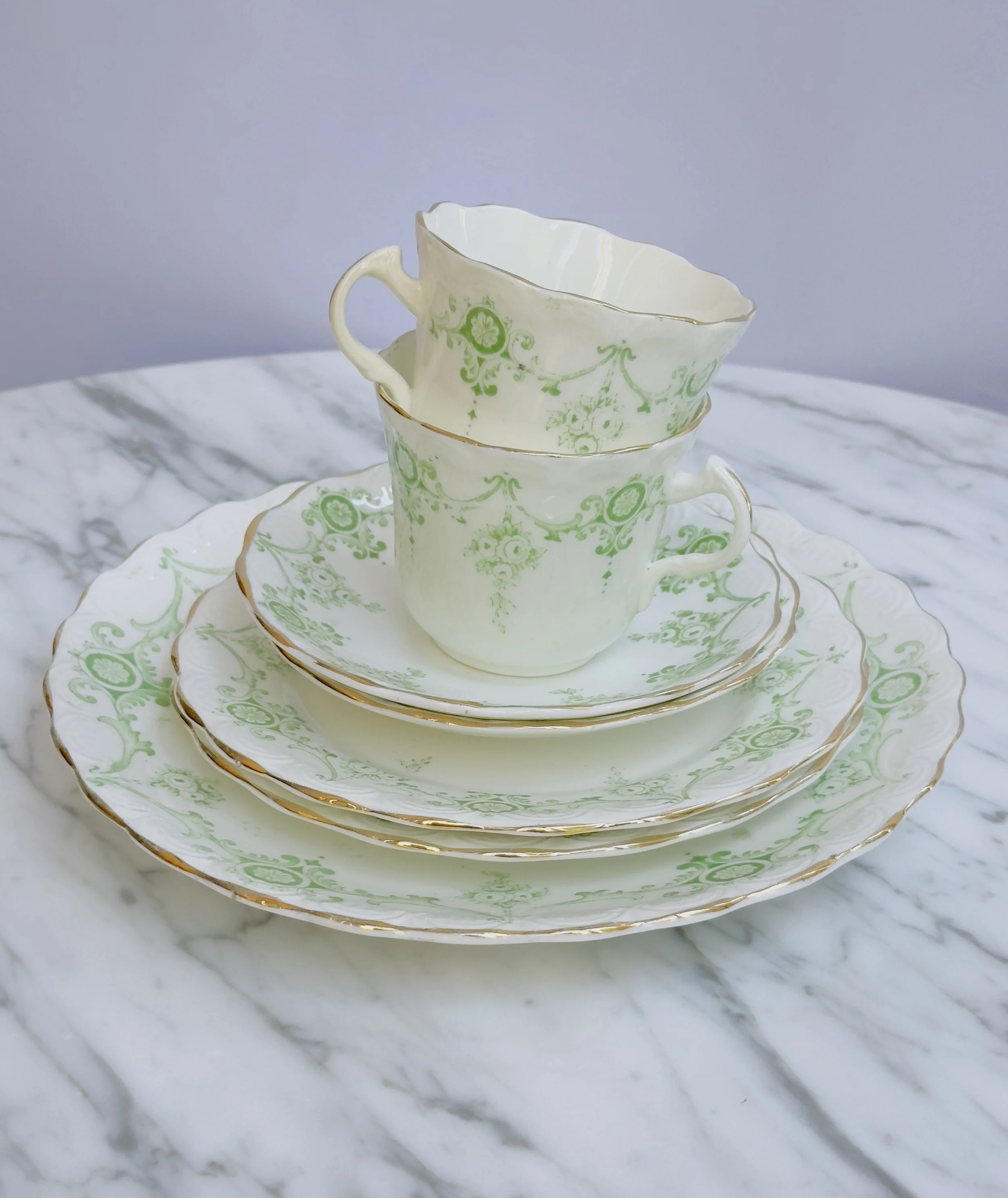 Pale Green Crown Staffordshire by Royal Albert