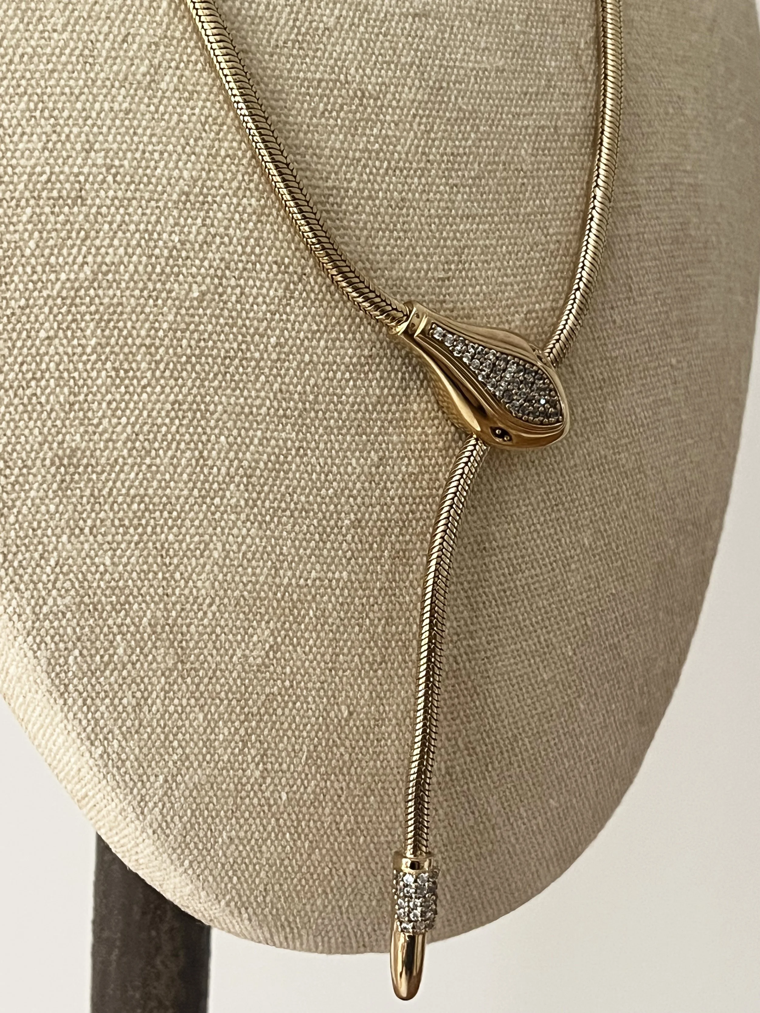 Danbury Mint Snake Chain Serpent Necklace