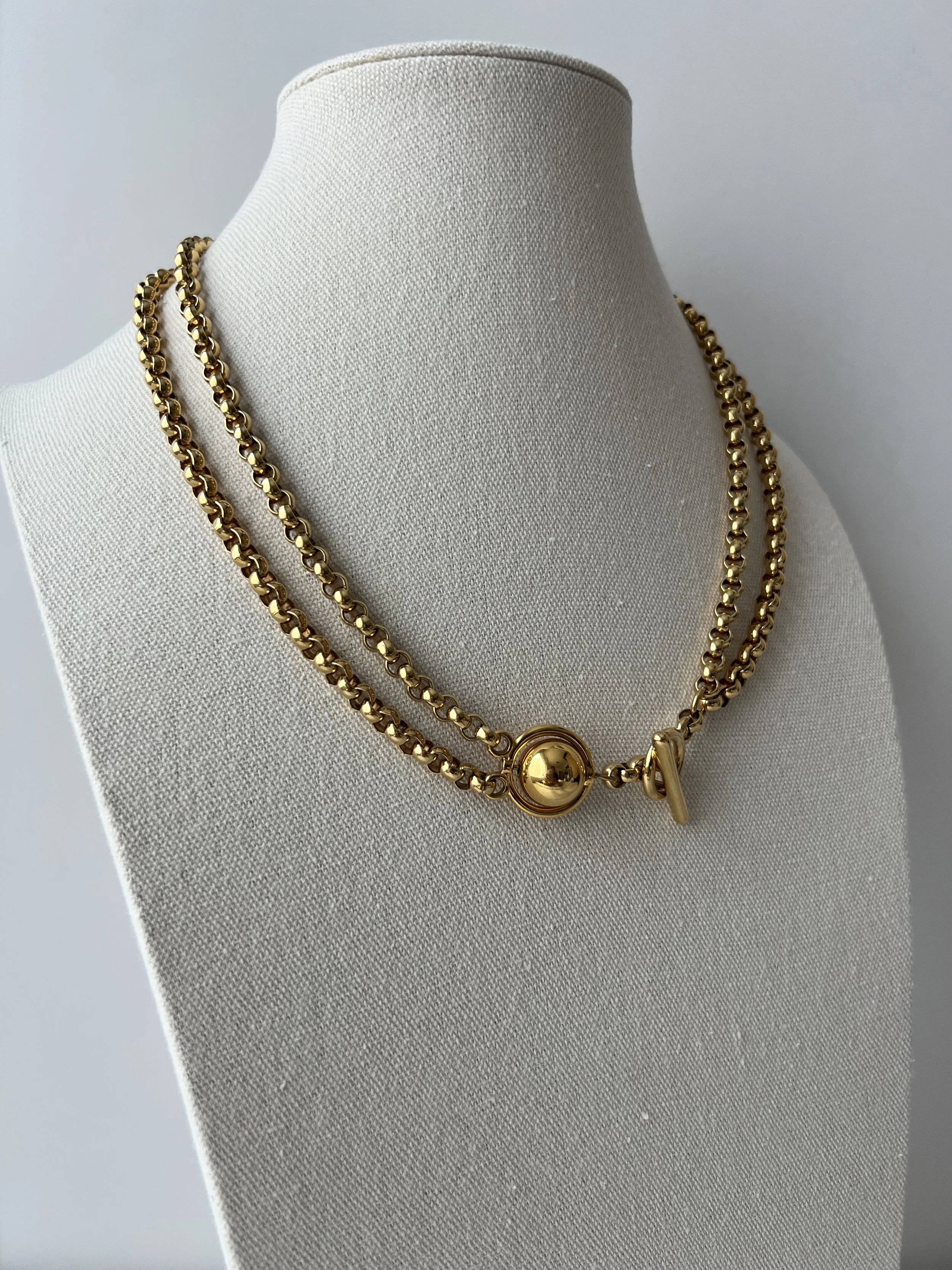1980s Toggle Clasp Belcher Chain