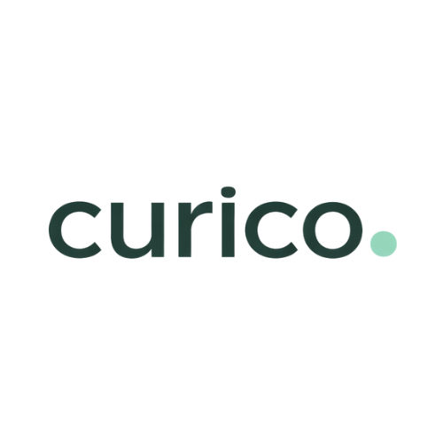 The logo of Curico, featuring the word 'curico' in lowercase black letters with a small light blue dot at the end.