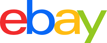 eBay logo in red, blue, yellow, and green letters