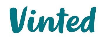 Vinted logo in cursive font