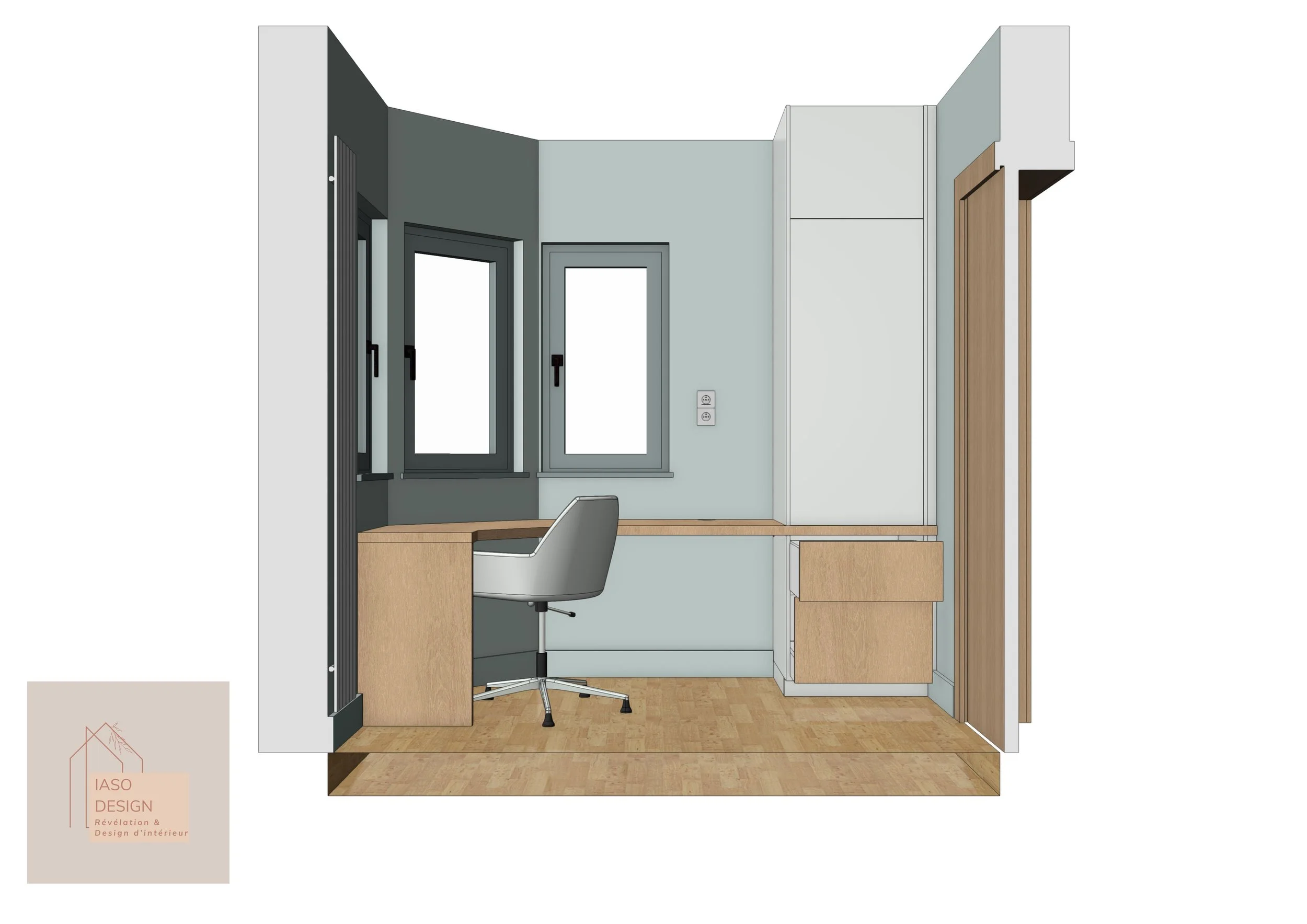 Style- design- moodboard- visuels 3D- meubles sur mesure- revêtements