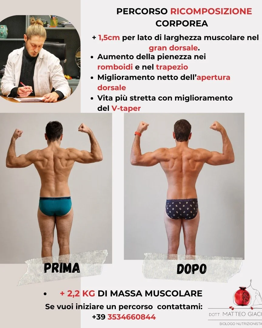 💯Progressi che vanno oltre il semplice peso corporeo.

🔥L'aumento della massa muscolare e il miglioramento delle proporzioni sono il risultato di un percorso personalizzato, basato su alimentazione, allenamento e costanza. 

☝Nessuna soluzione rapi