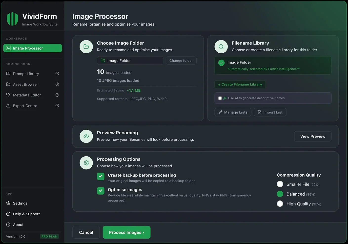 Professional Image Workflows Made Simple