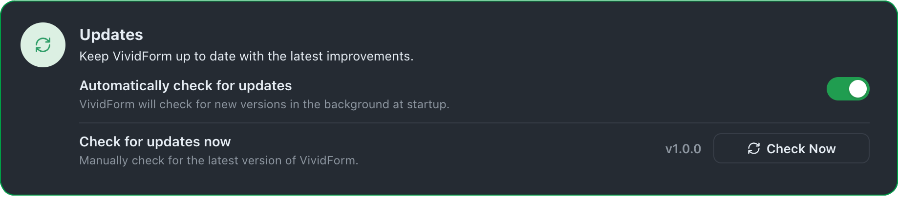 Updates
