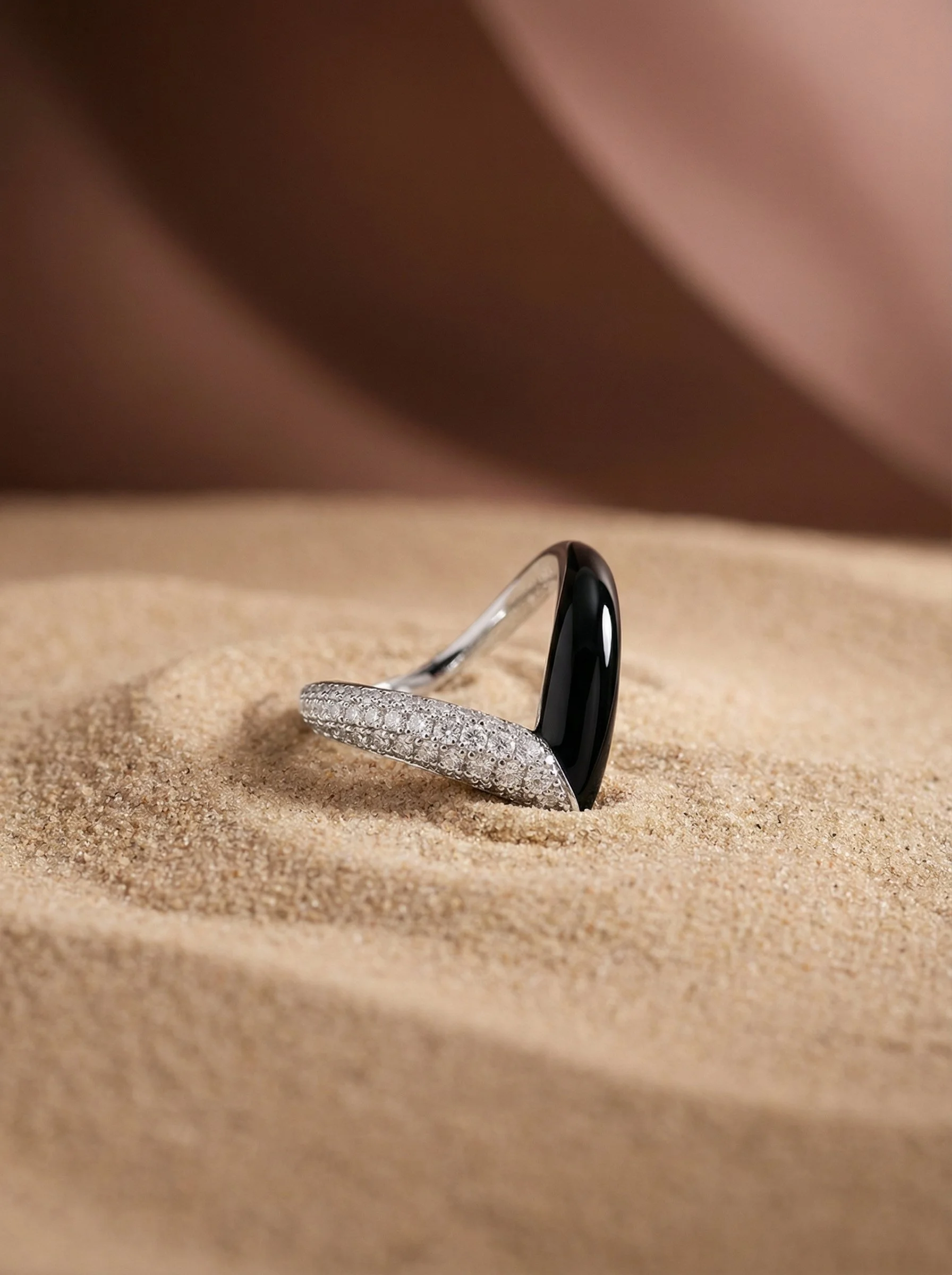 Fable-AllStable-Collection-Vocal-ring-Onyx-Diamond-925SterlingSilver