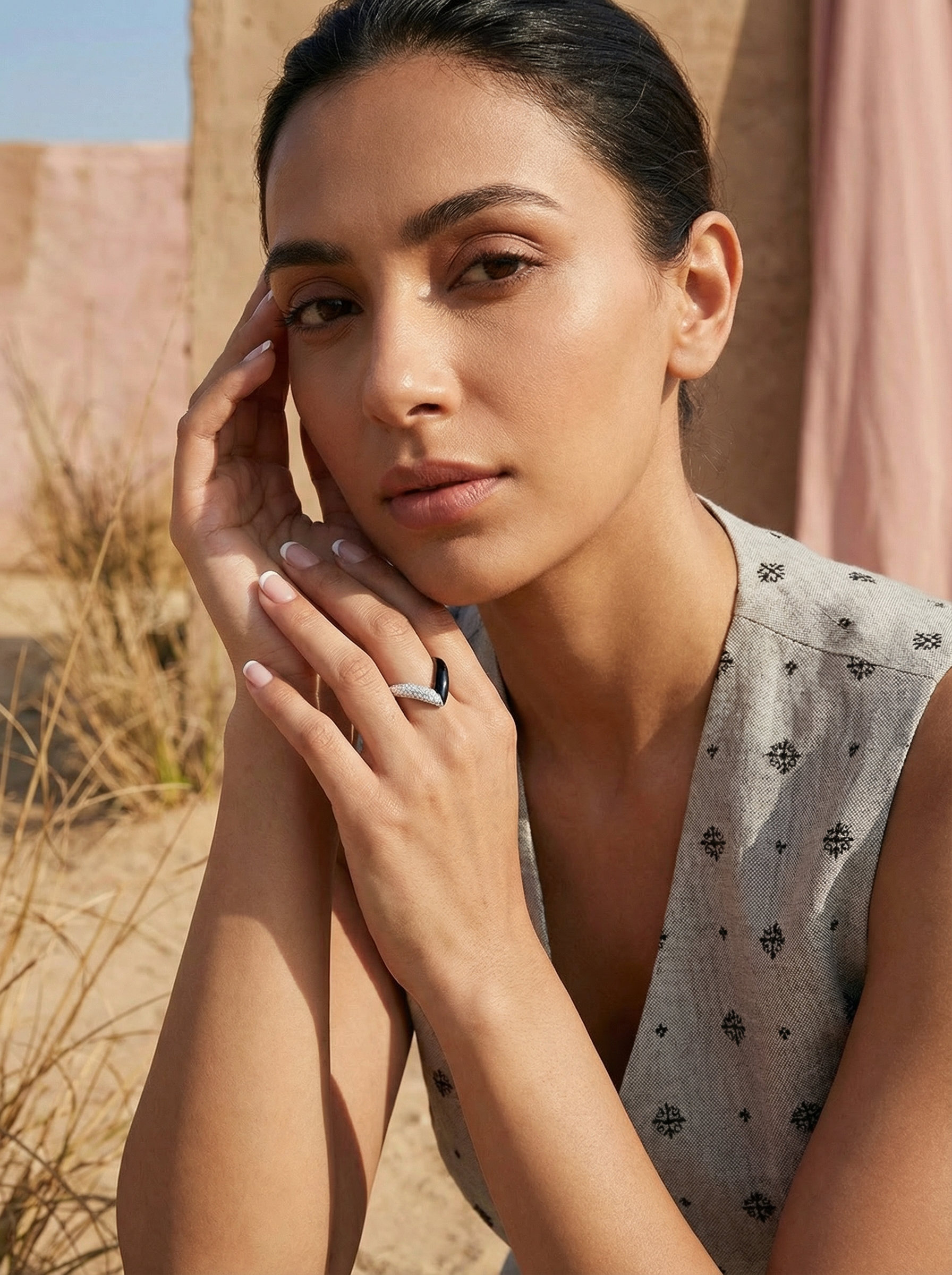 Fable-AllStable-Collection-Vocal-ring-Onyx-Diamond-925SterlingSilver