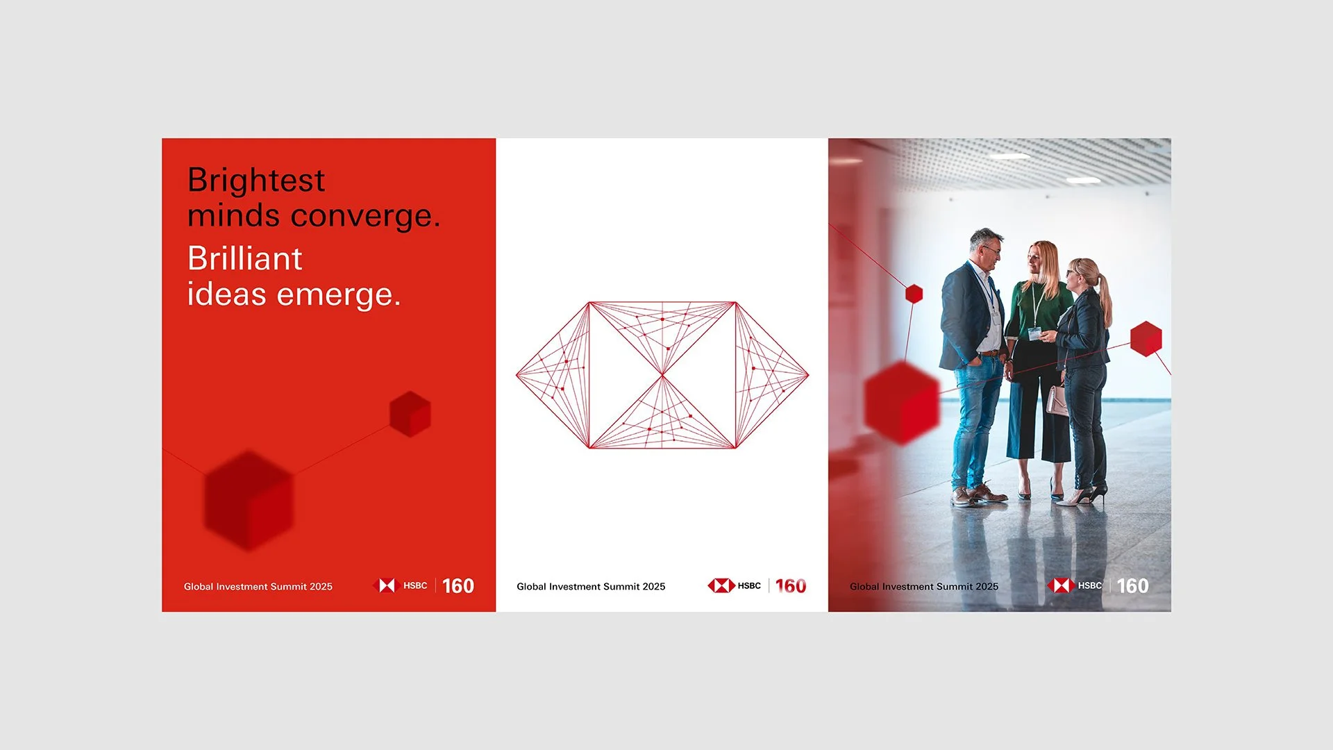 HSBC Global Investment Summit 2025 triptych campaign visual