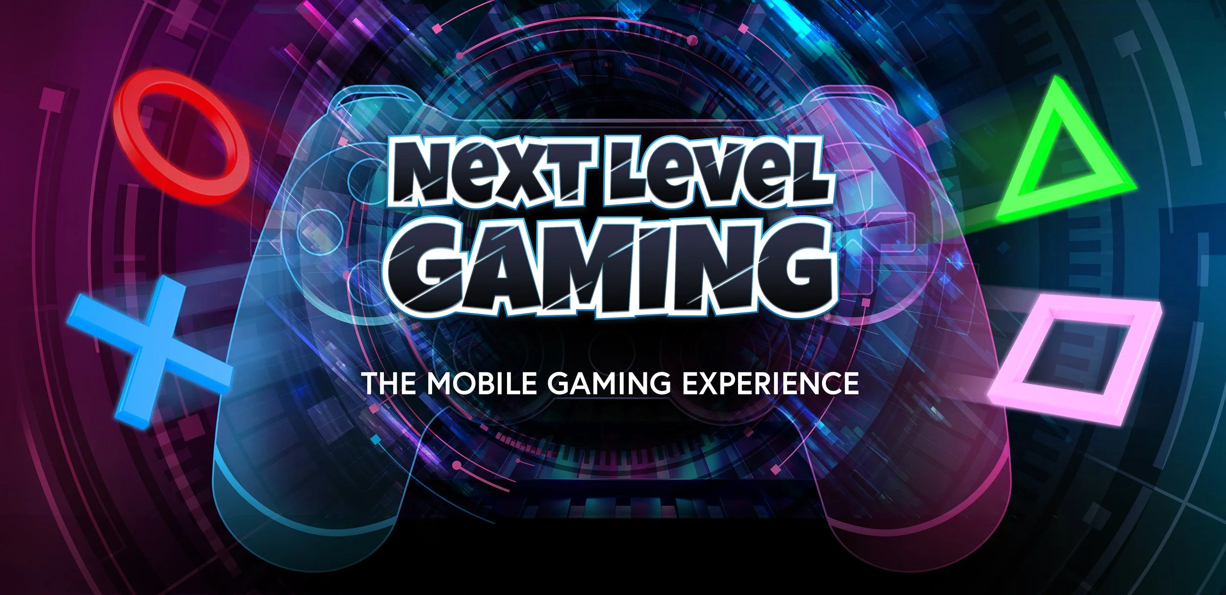 Next Level Gaming full brand identity including logo, colours, and typography