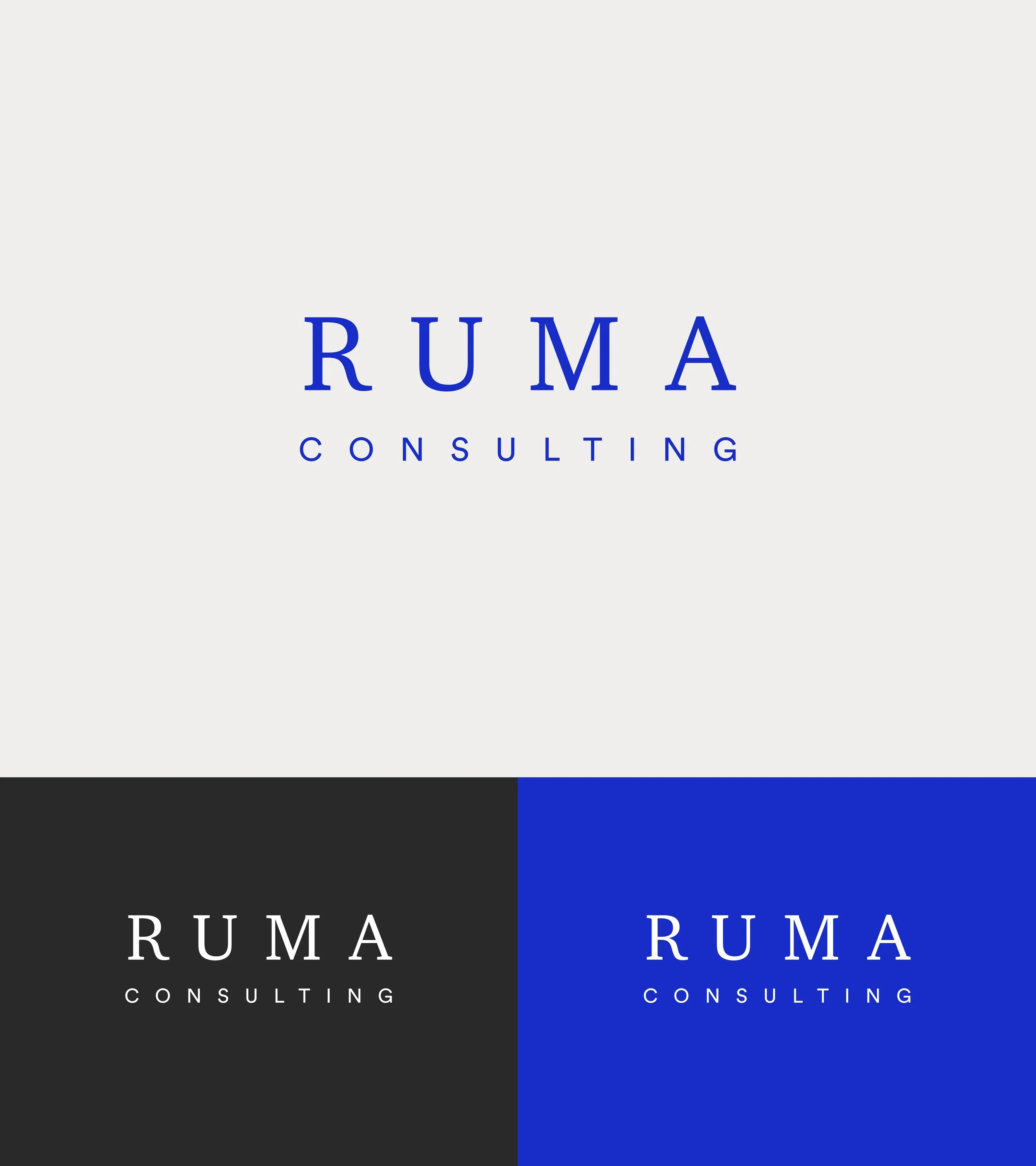 RUMA logo design
