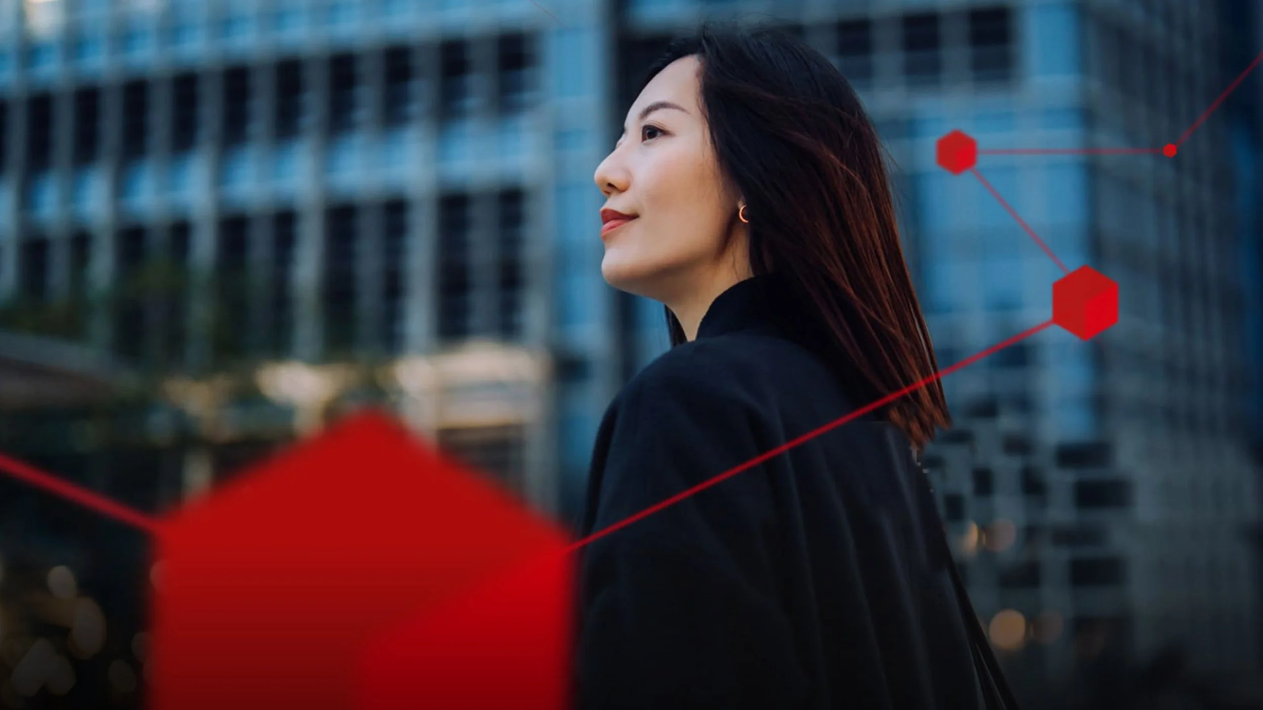 HSBC Global Investment Summit 2025 campaign concept showing network graphic