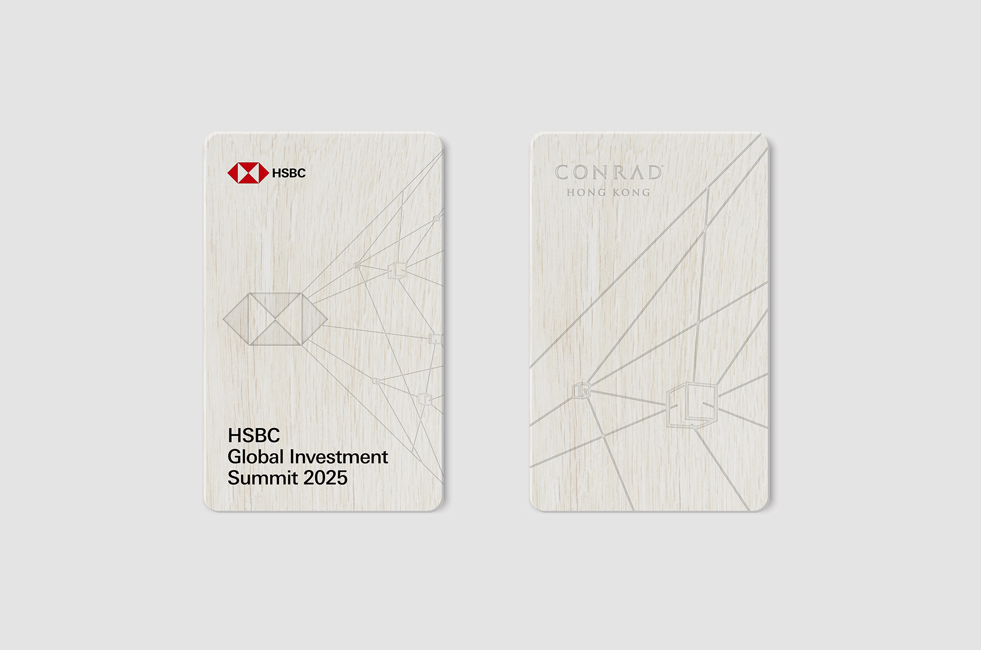 HSBC Global Investment Summit 2025 branded event keycard