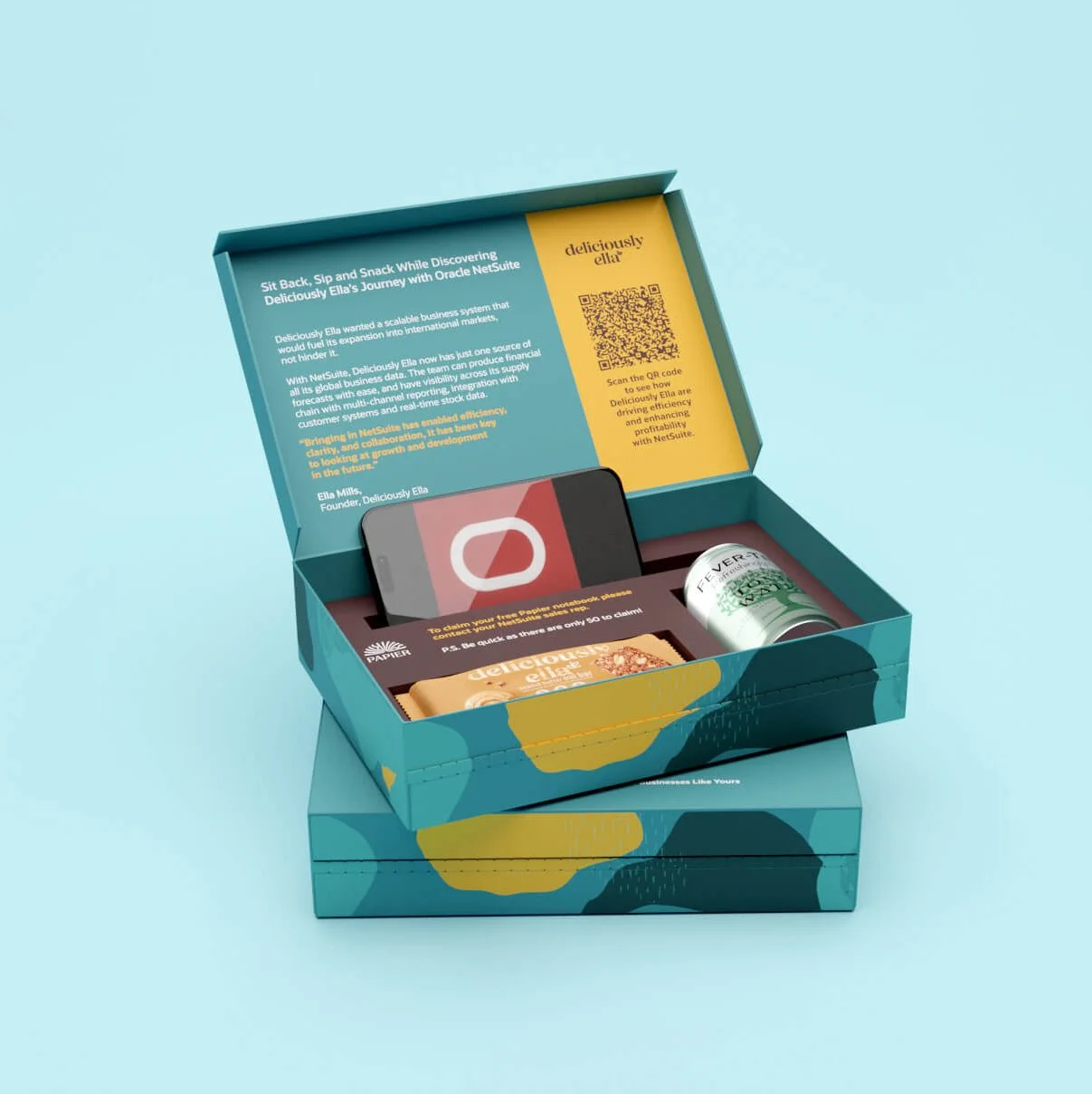 Oracle NetSuite ABM direct mail campaign components laid out flat